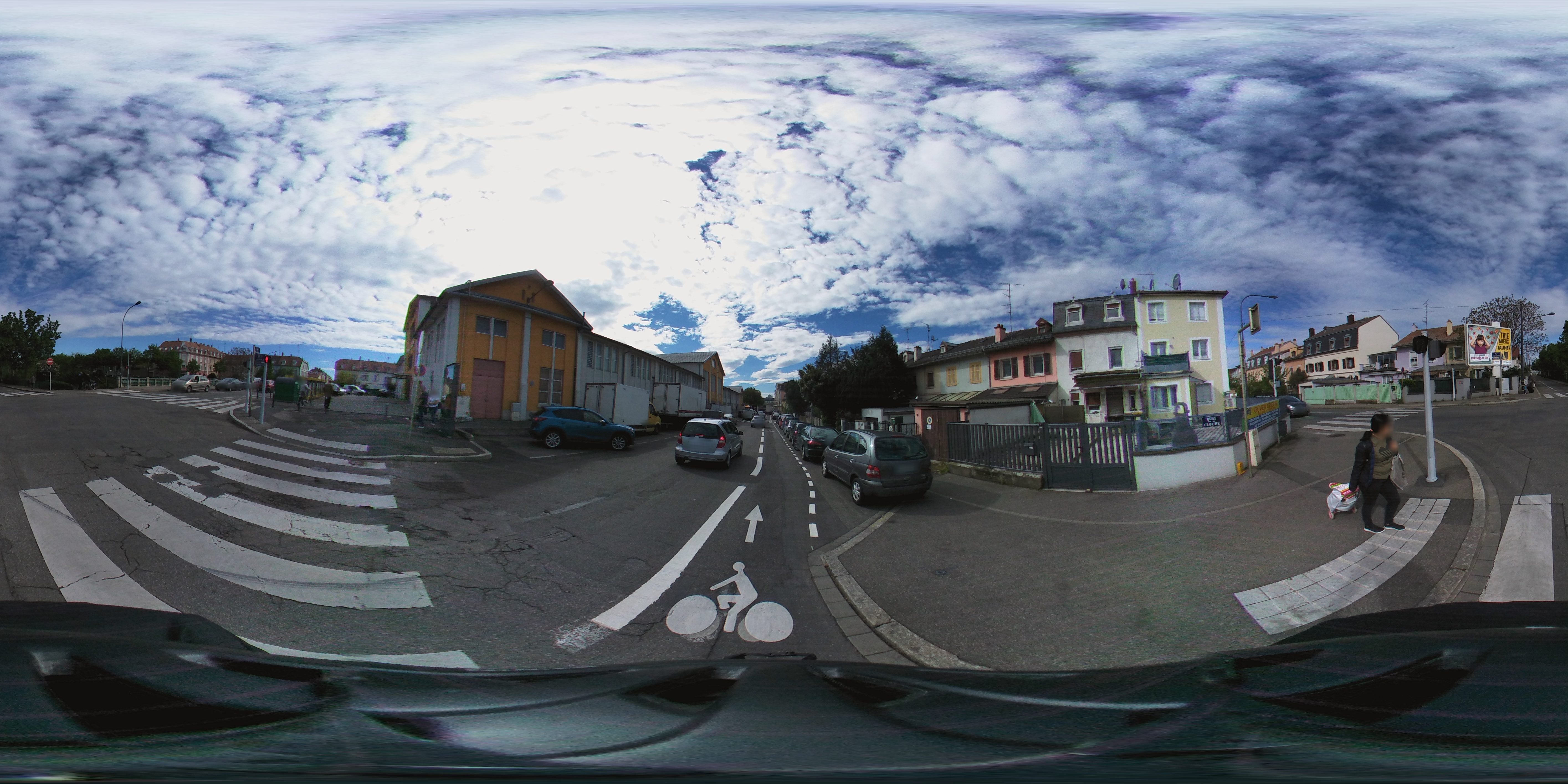 Street view of Mulhouse