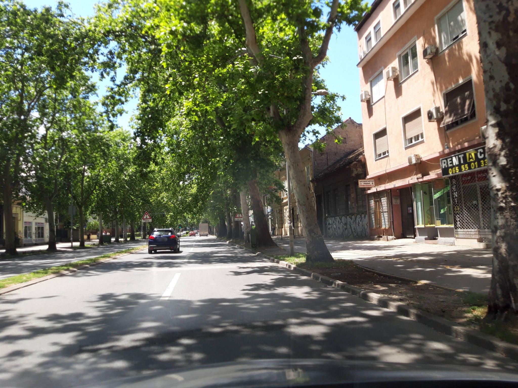 Street view of Novi Sad