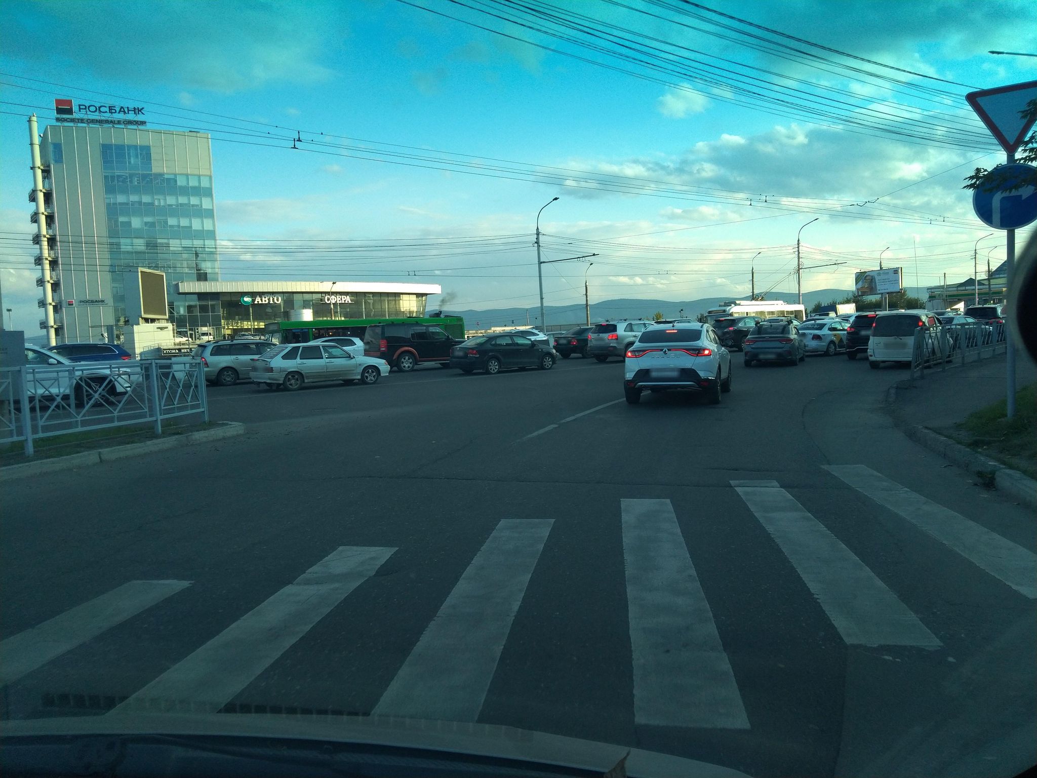 Street view of Krasnoyarsk