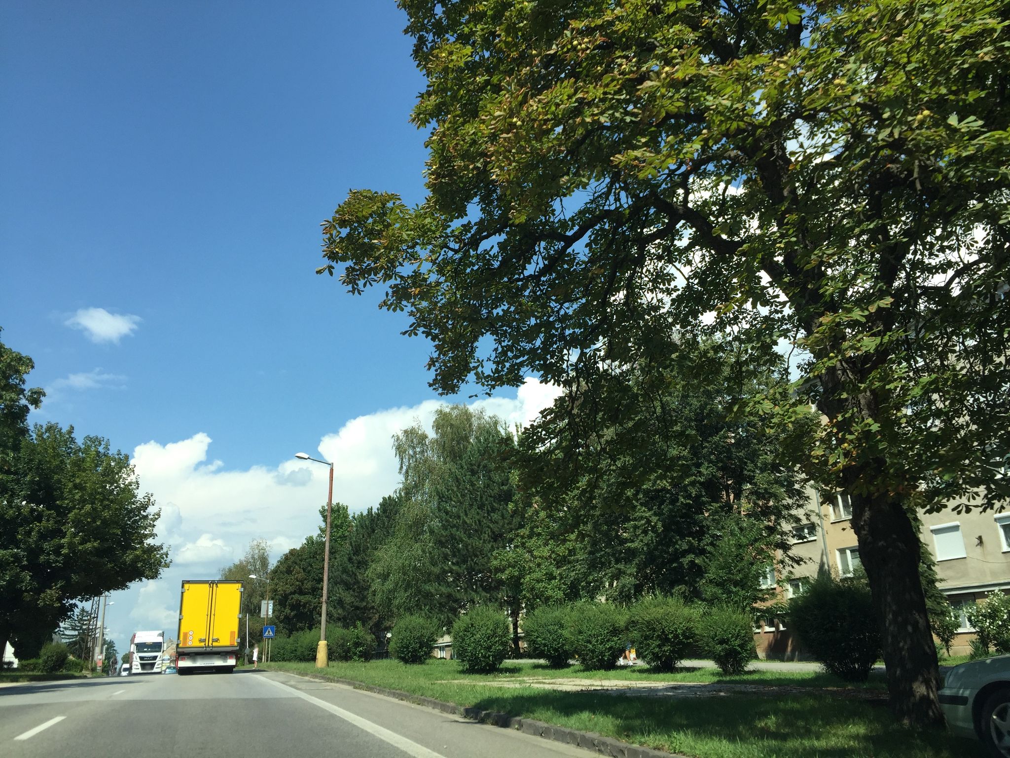 Street view of Šahy