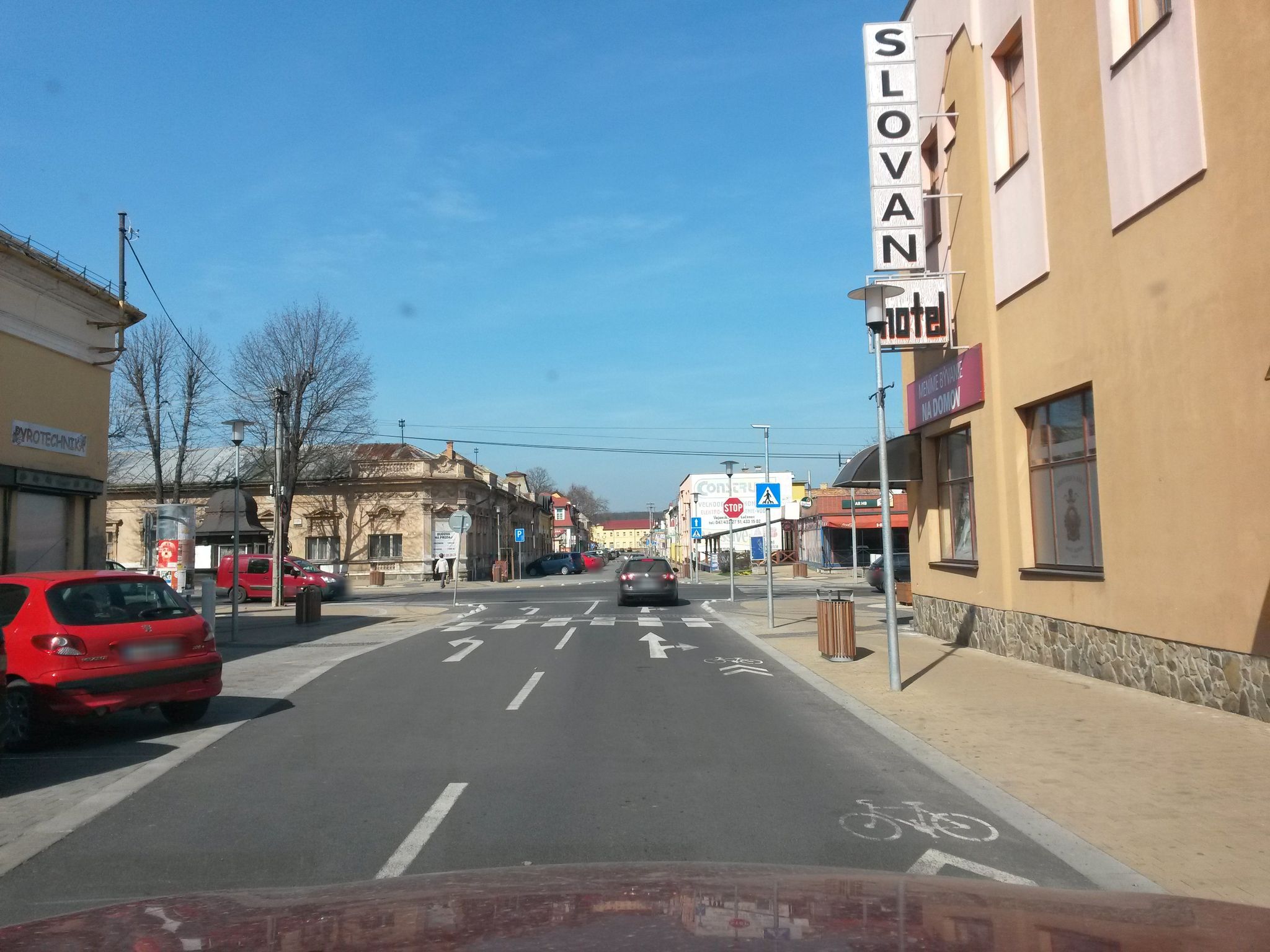 Street view of Lučenec