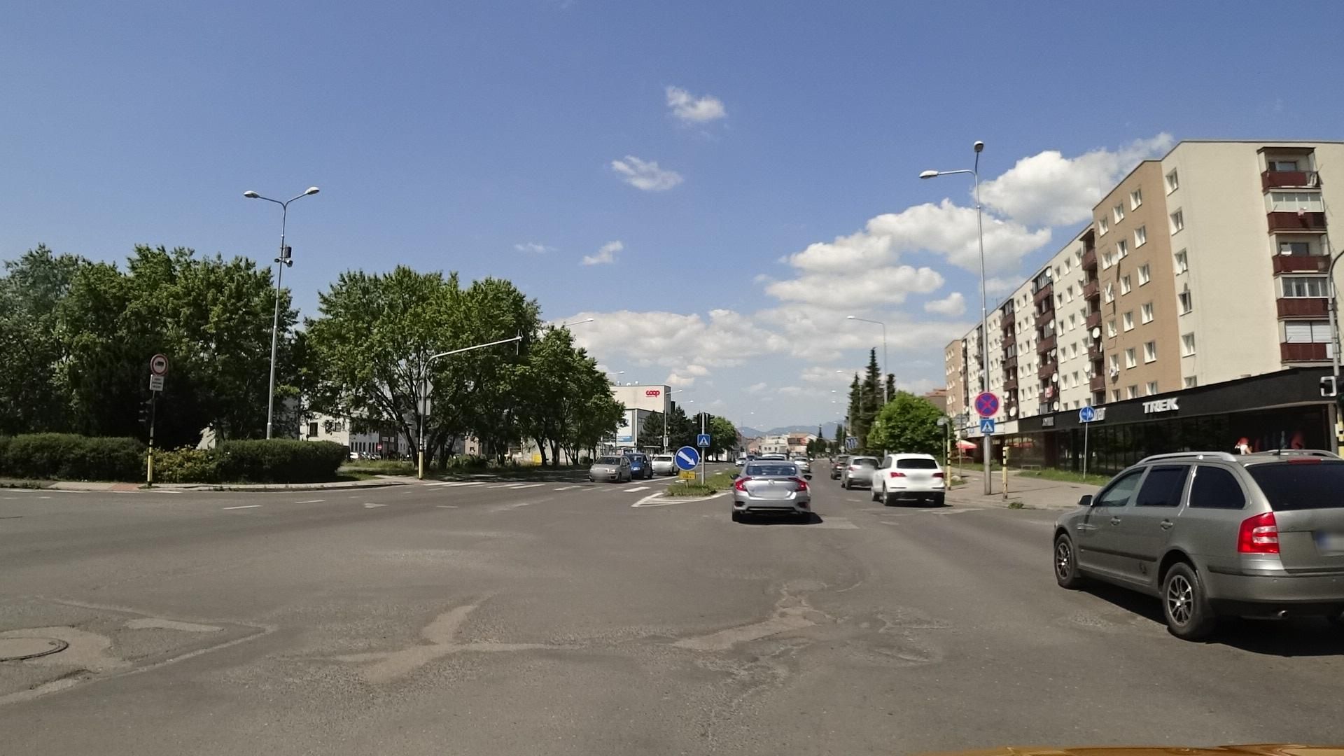 Street view of Liptovský Mikuláš