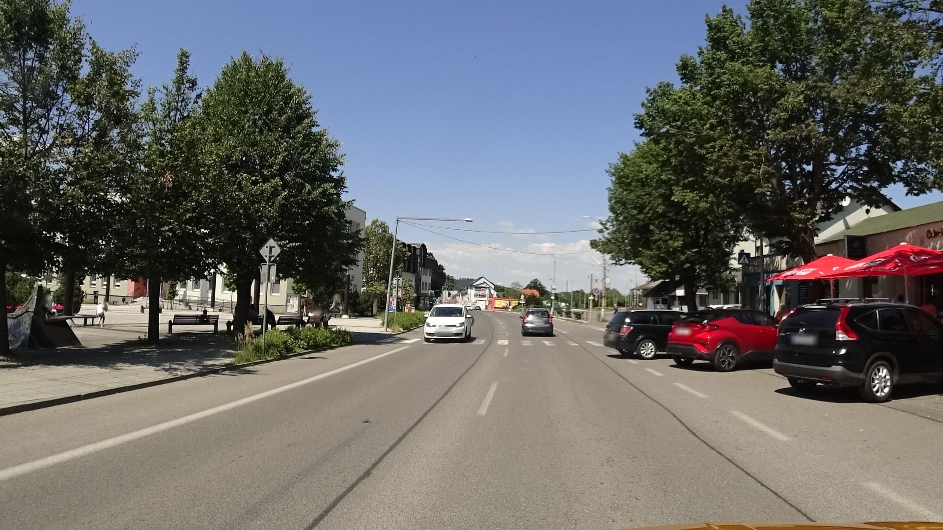 Street view of Liptovský Hrádok