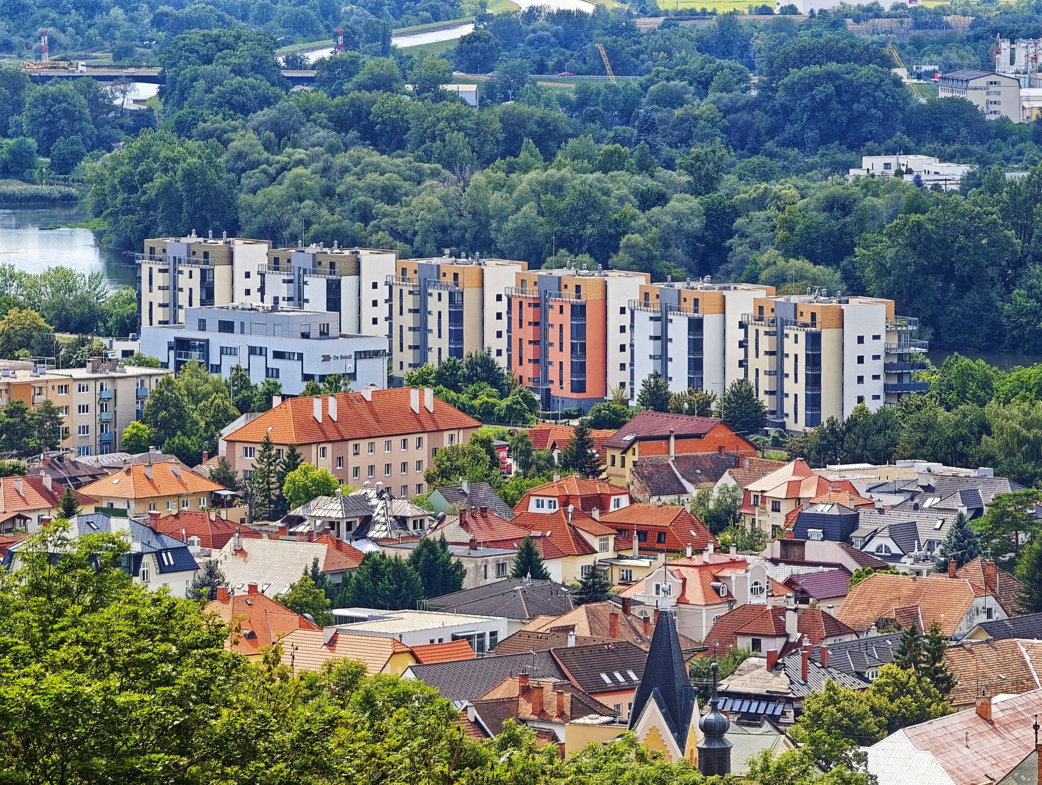 Street view of Trenčín