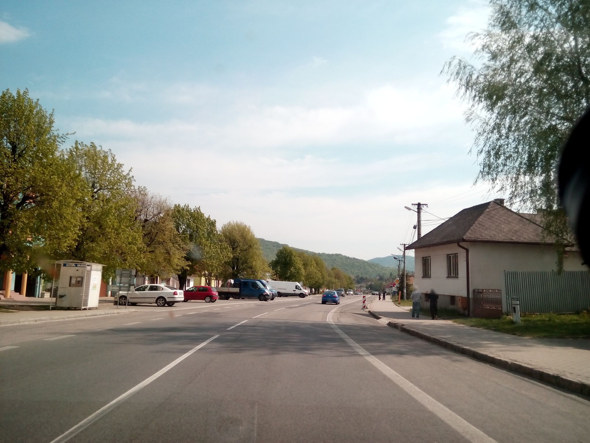 Street view of Hanušovce nad Topľou