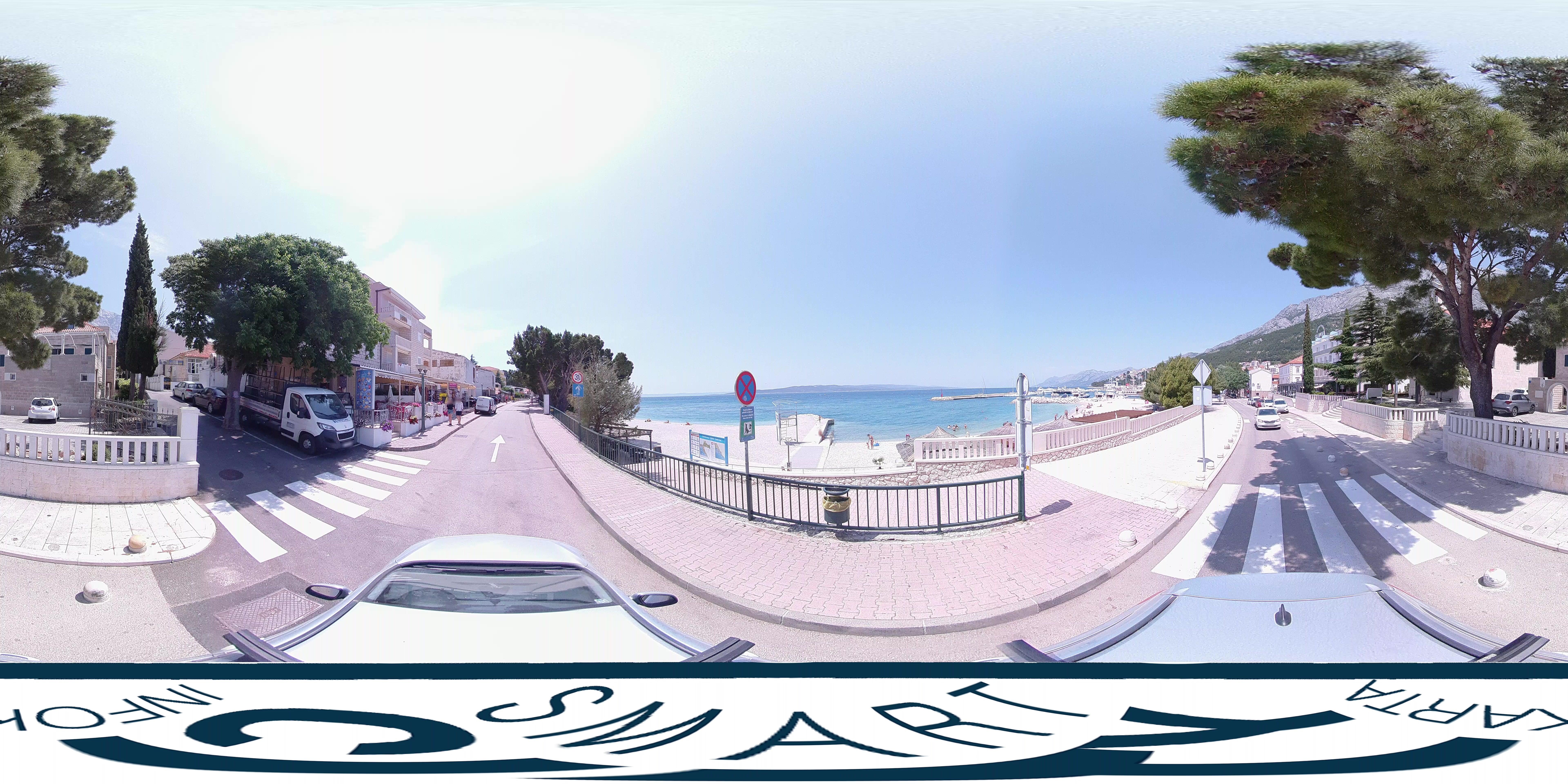 Street view of Baška Voda