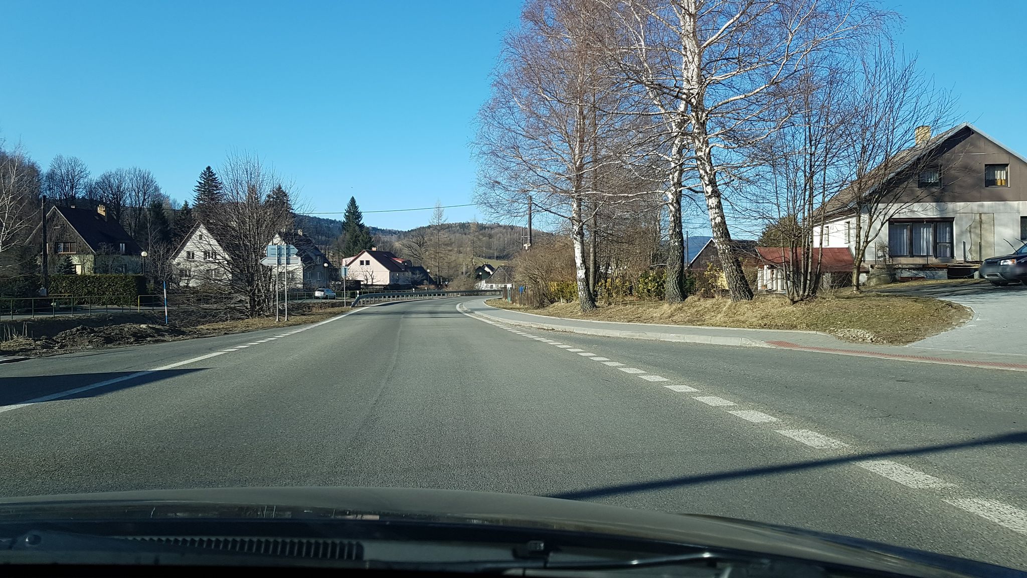Street view of Bělá pod Pradědem