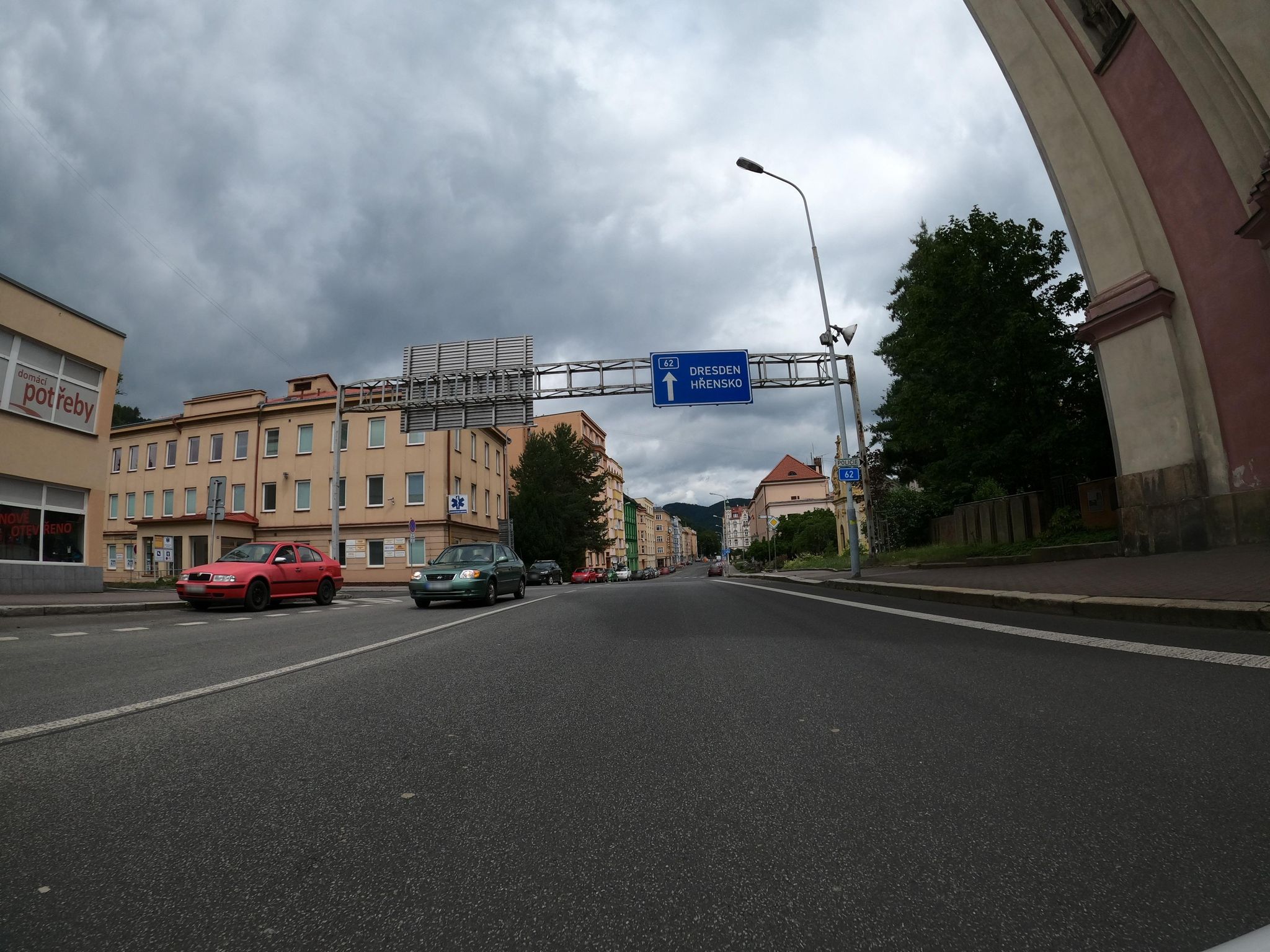 Street view of Děčín