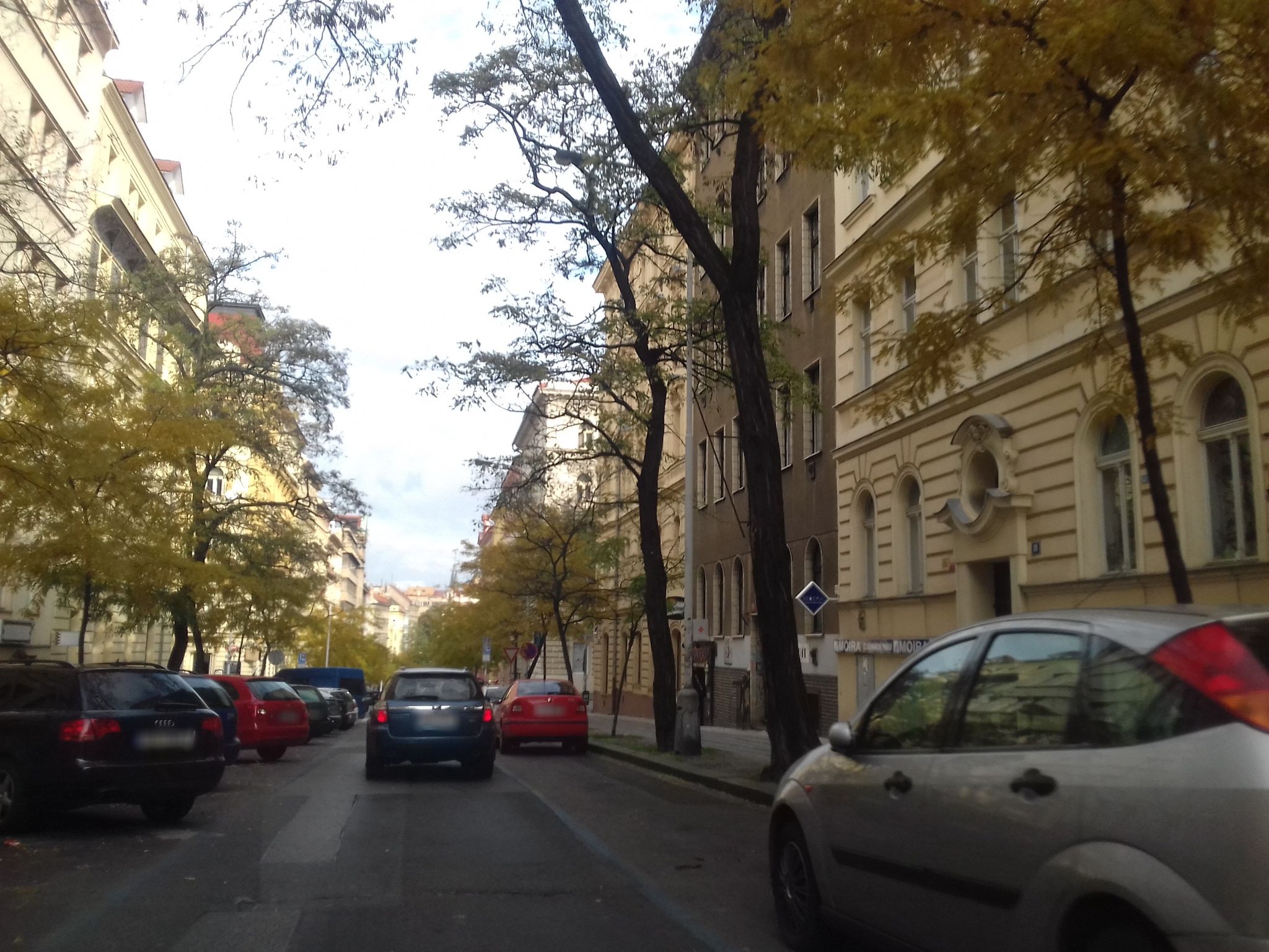 Street view of Královské Vinohrady