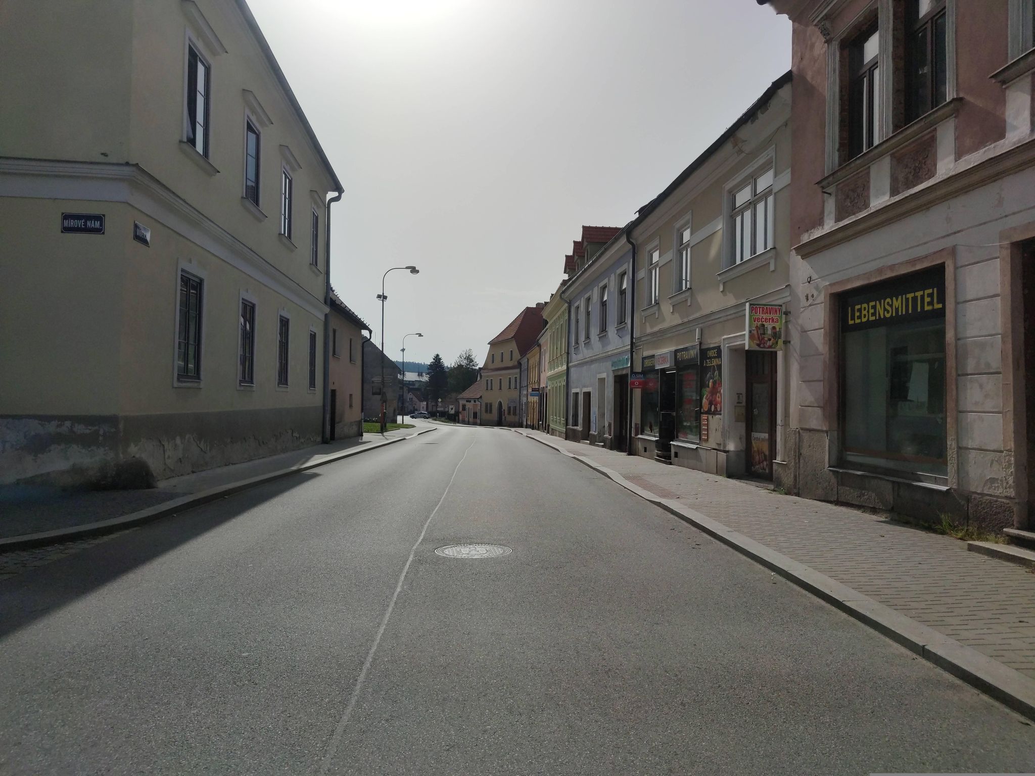 Street view of Nová Bystřice