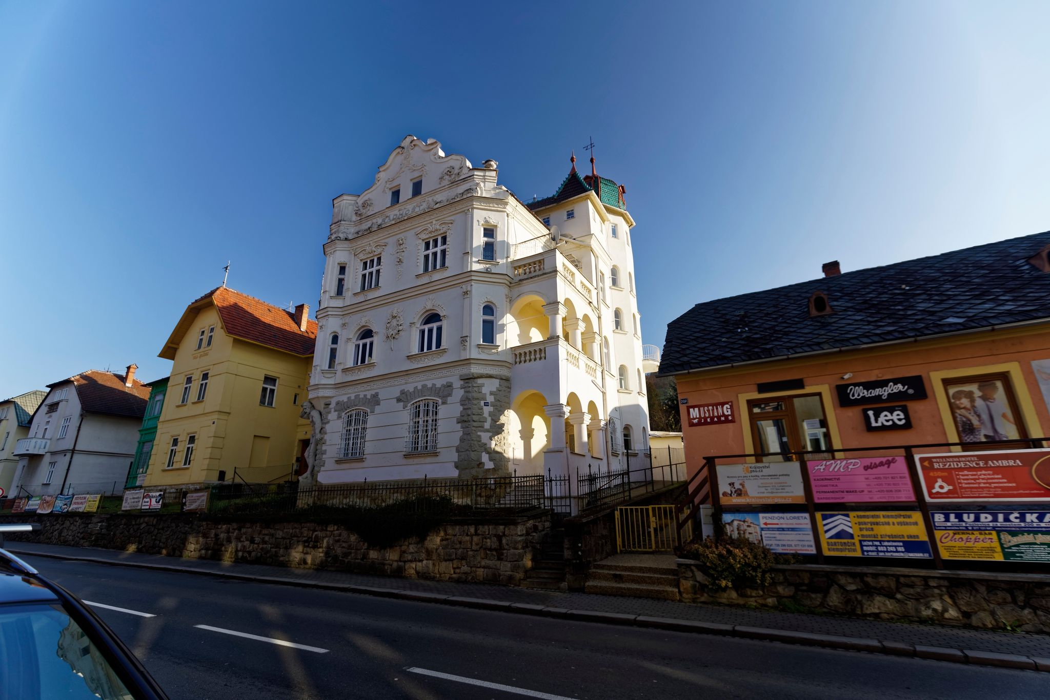 Street view of Luhačovice