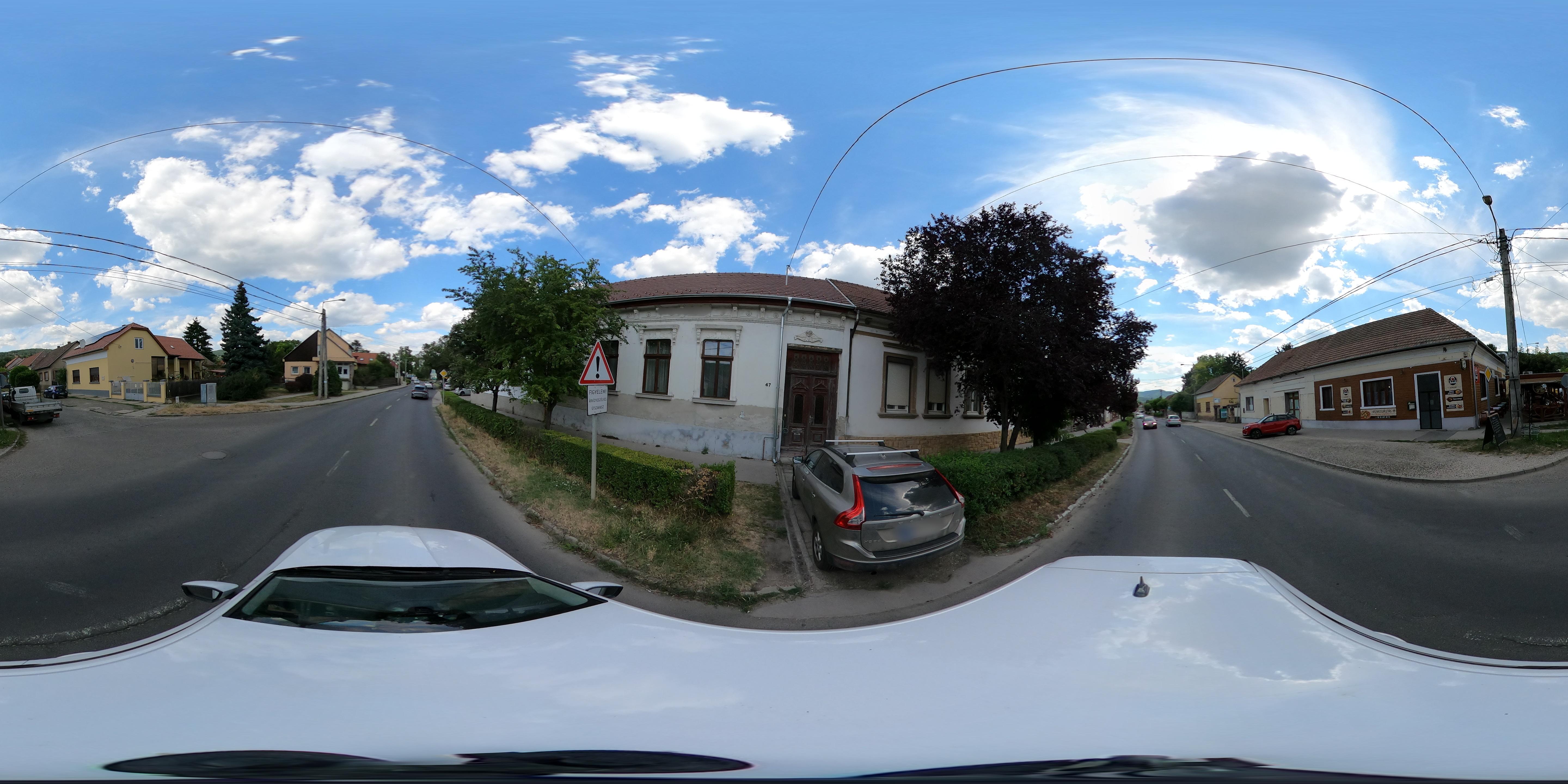 Street view of Nagymaros