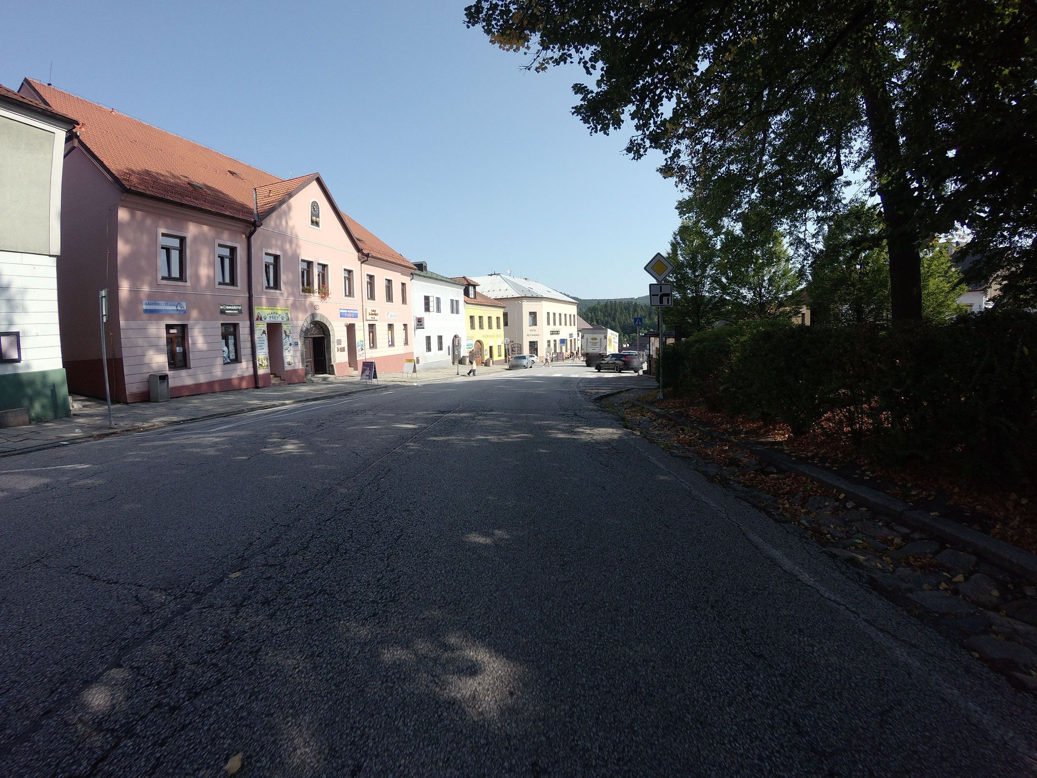 Street view of Vyšší Brod