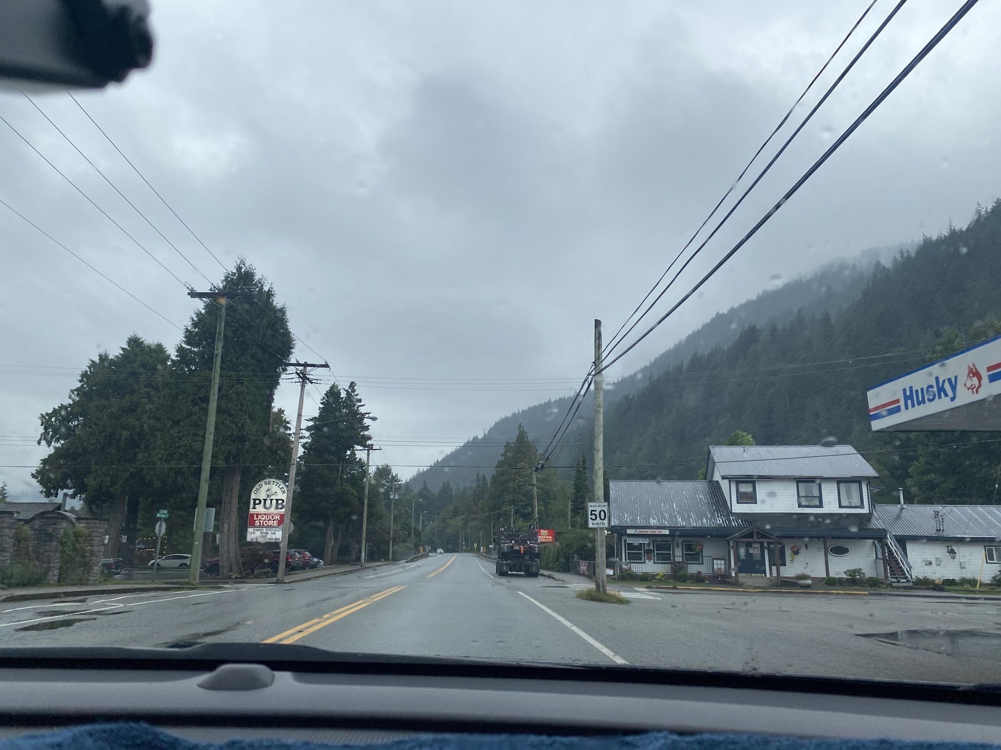 Street view of Harrison Hot Springs