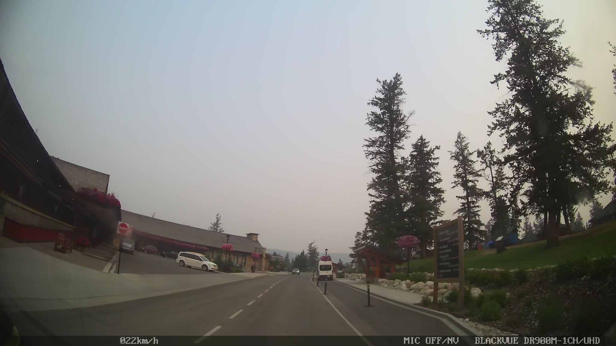 Street view of Jasper Park Lodge