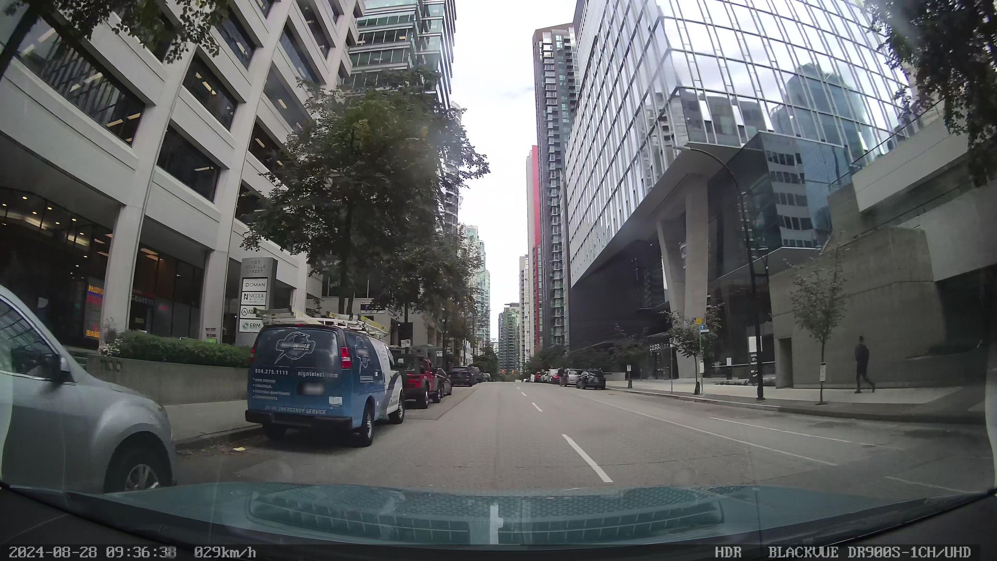 Street view of Coal Harbour