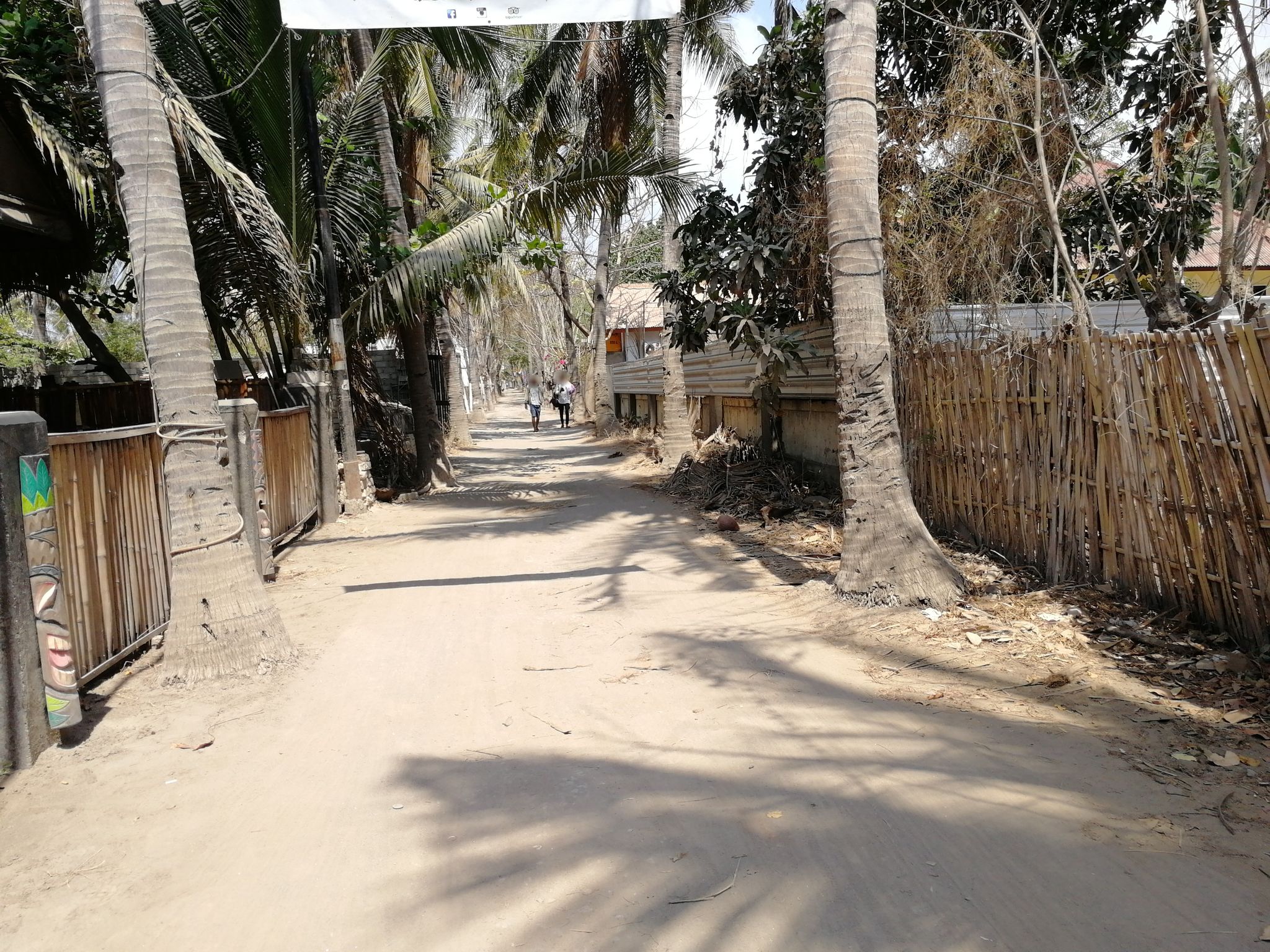 Street view of Gili Trawangan