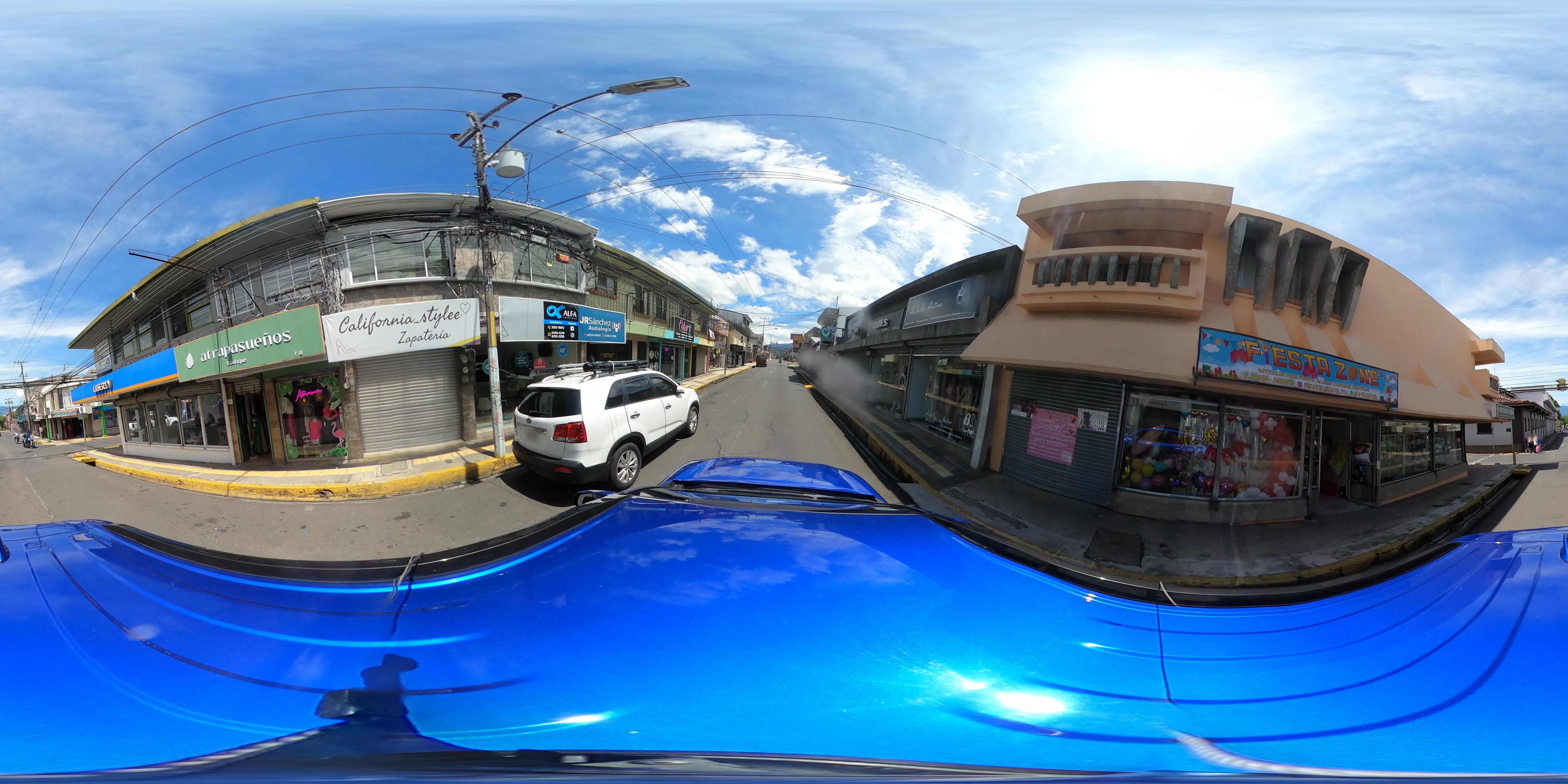 Street view of Alajuela