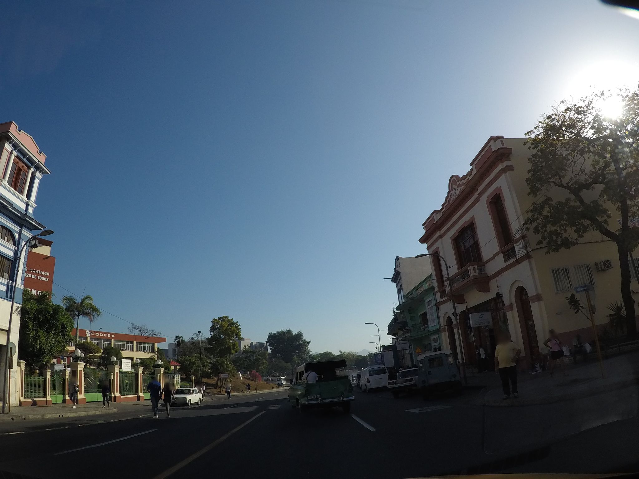 Street view of Santiago de Cuba