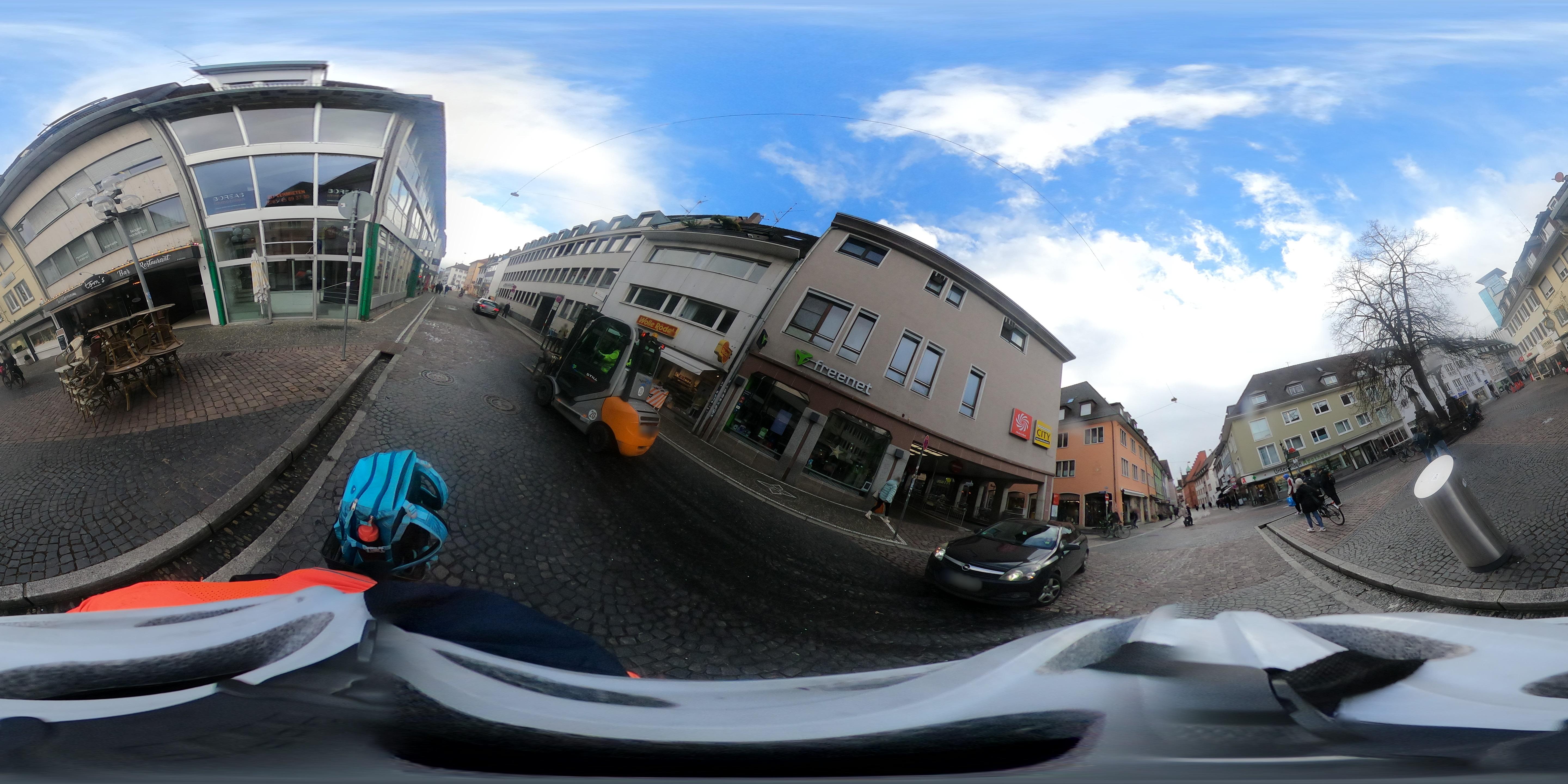 Street view of Freiburg