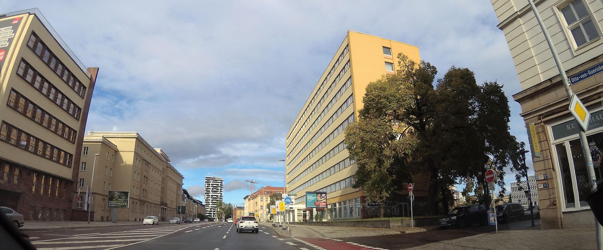 Street view of Magdeburg