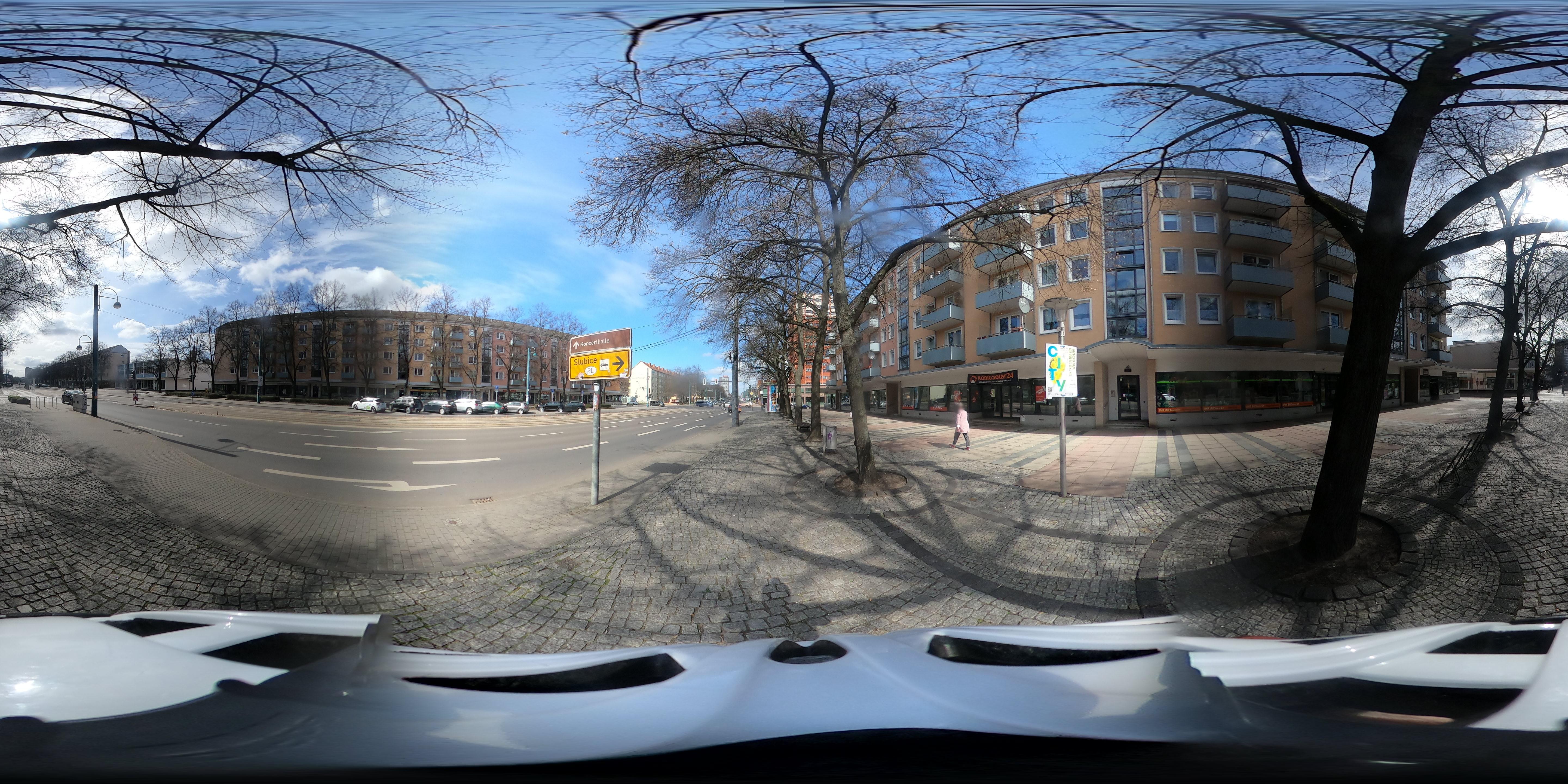 Street view of Frankfurt (Oder)