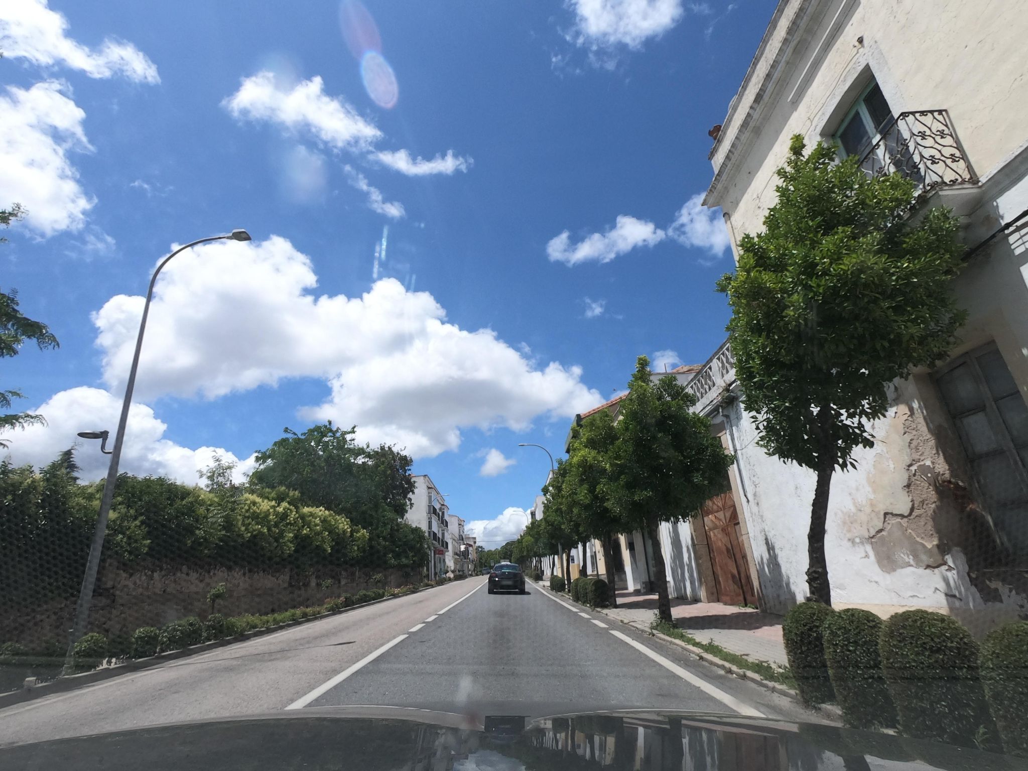 Street view of Valencia de Alcántara