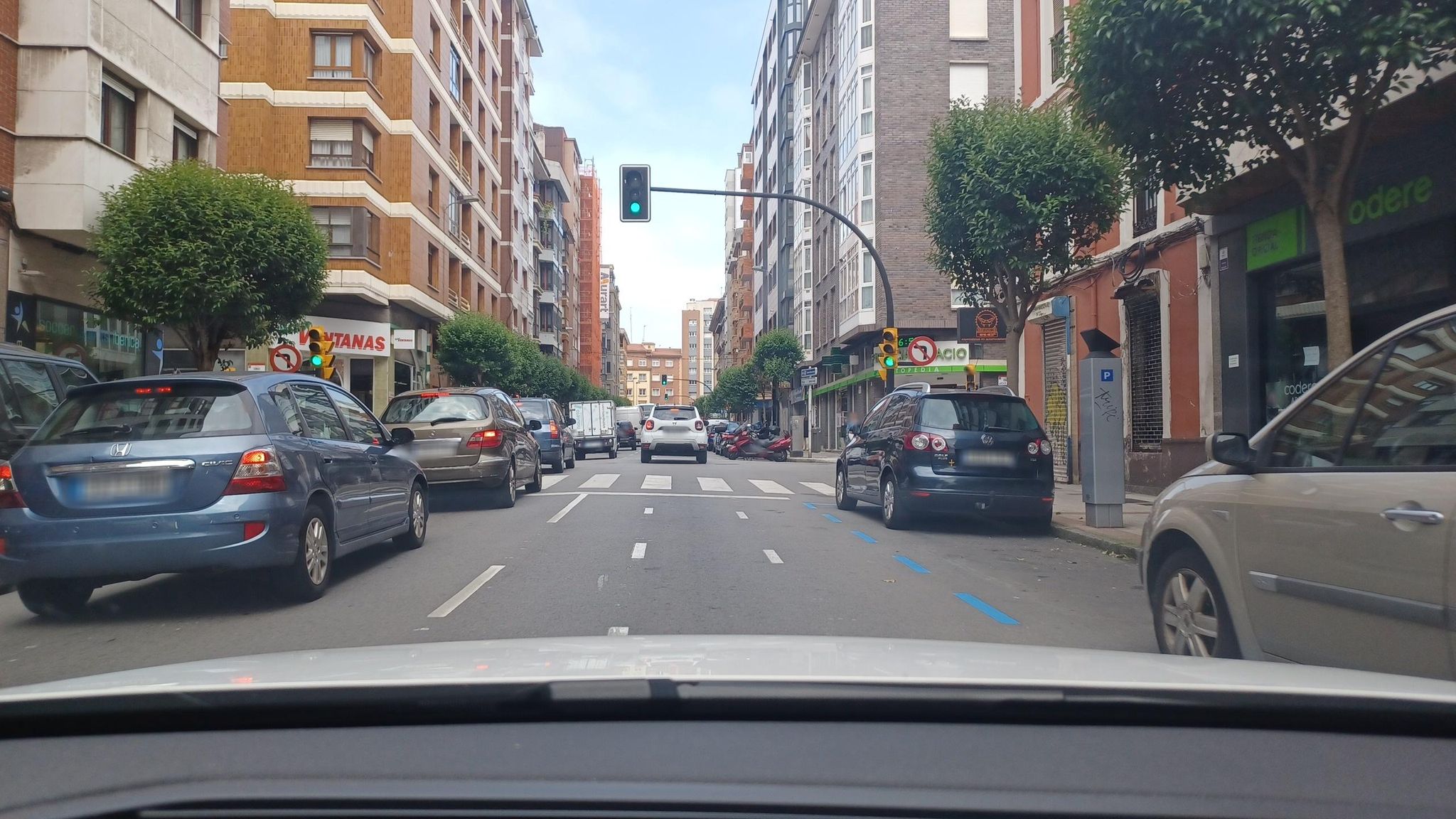 Street view of Gijón