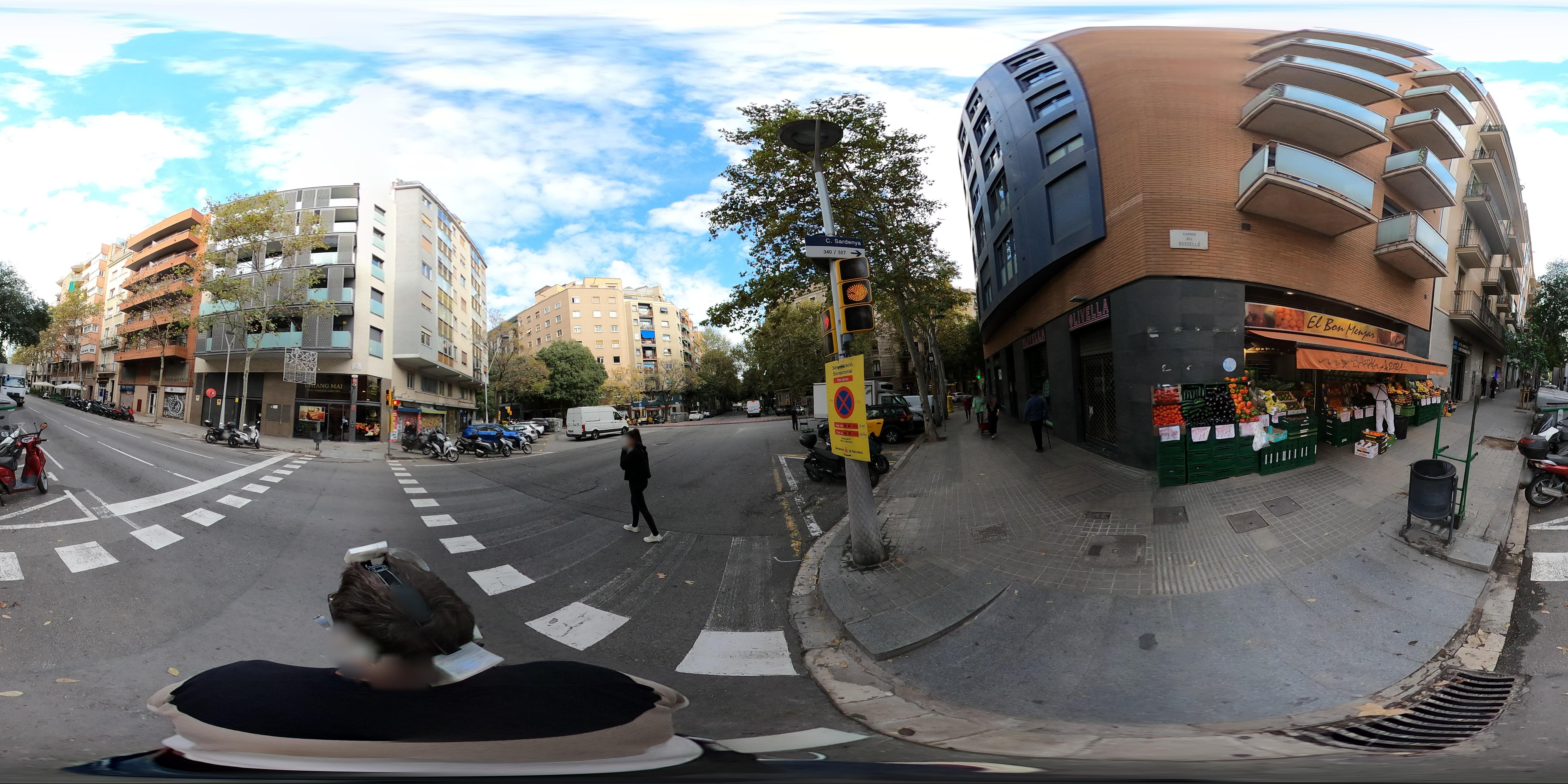 Street view of Sagrada Família