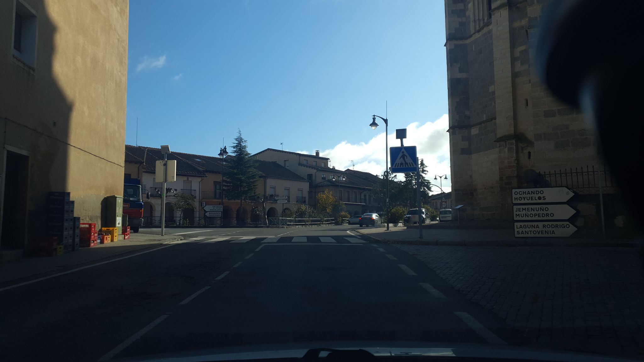 Street view of Santa María la Real de Nieva