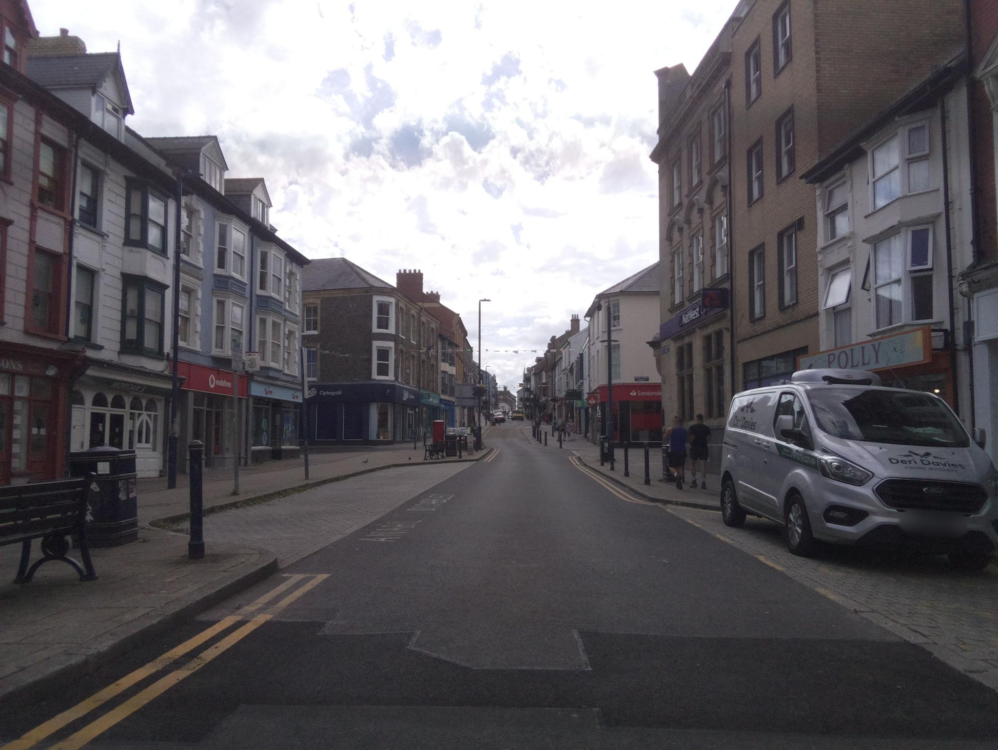 Street view of Aberystwyth
