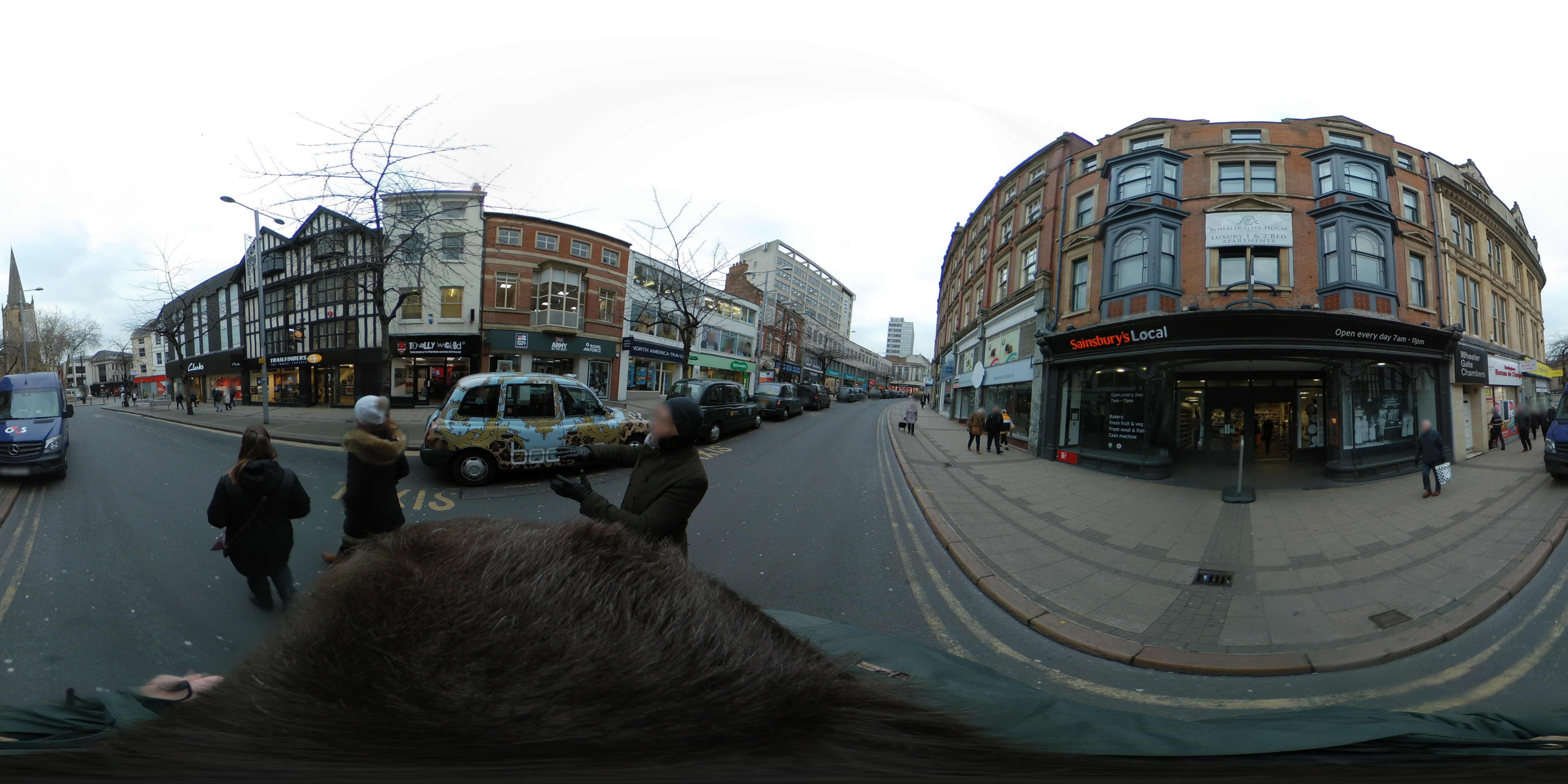 Street view of Nottingham