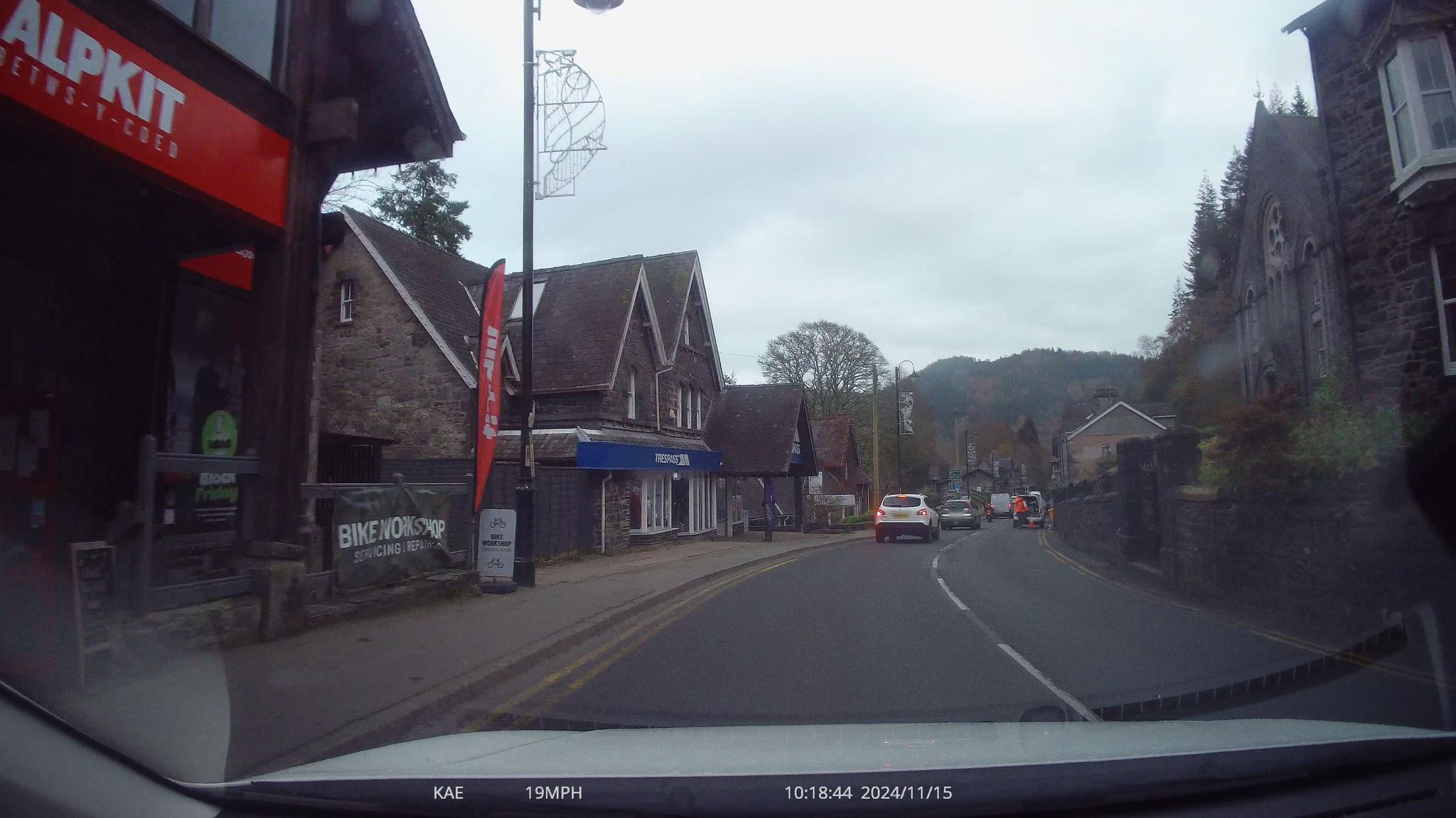 Street view of Betws-y-Coed