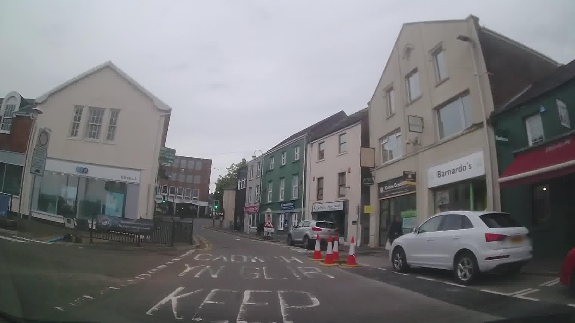 Street view of Carmarthen