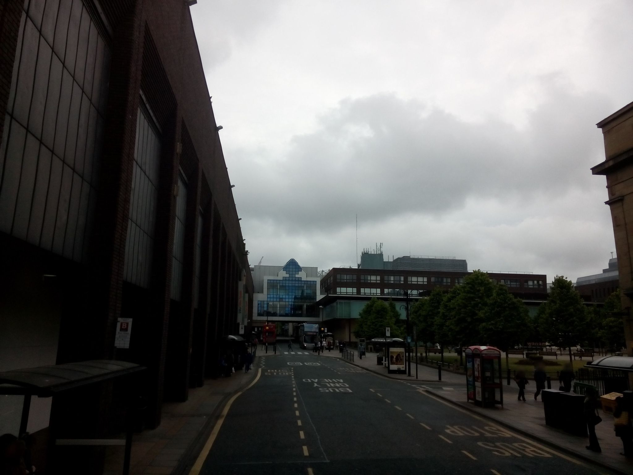 Street view of Newcastle upon Tyne