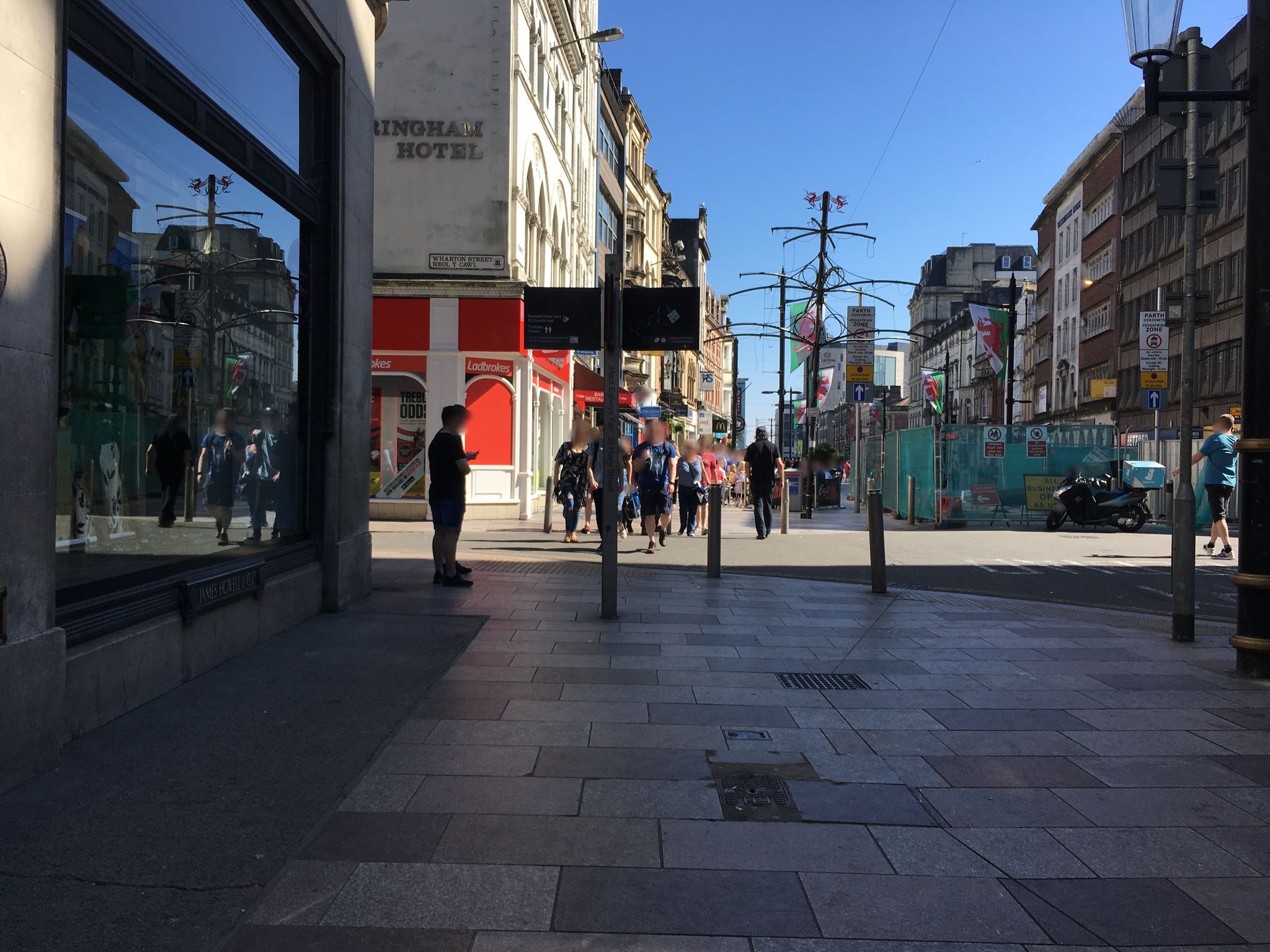 Street view of Cardiff
