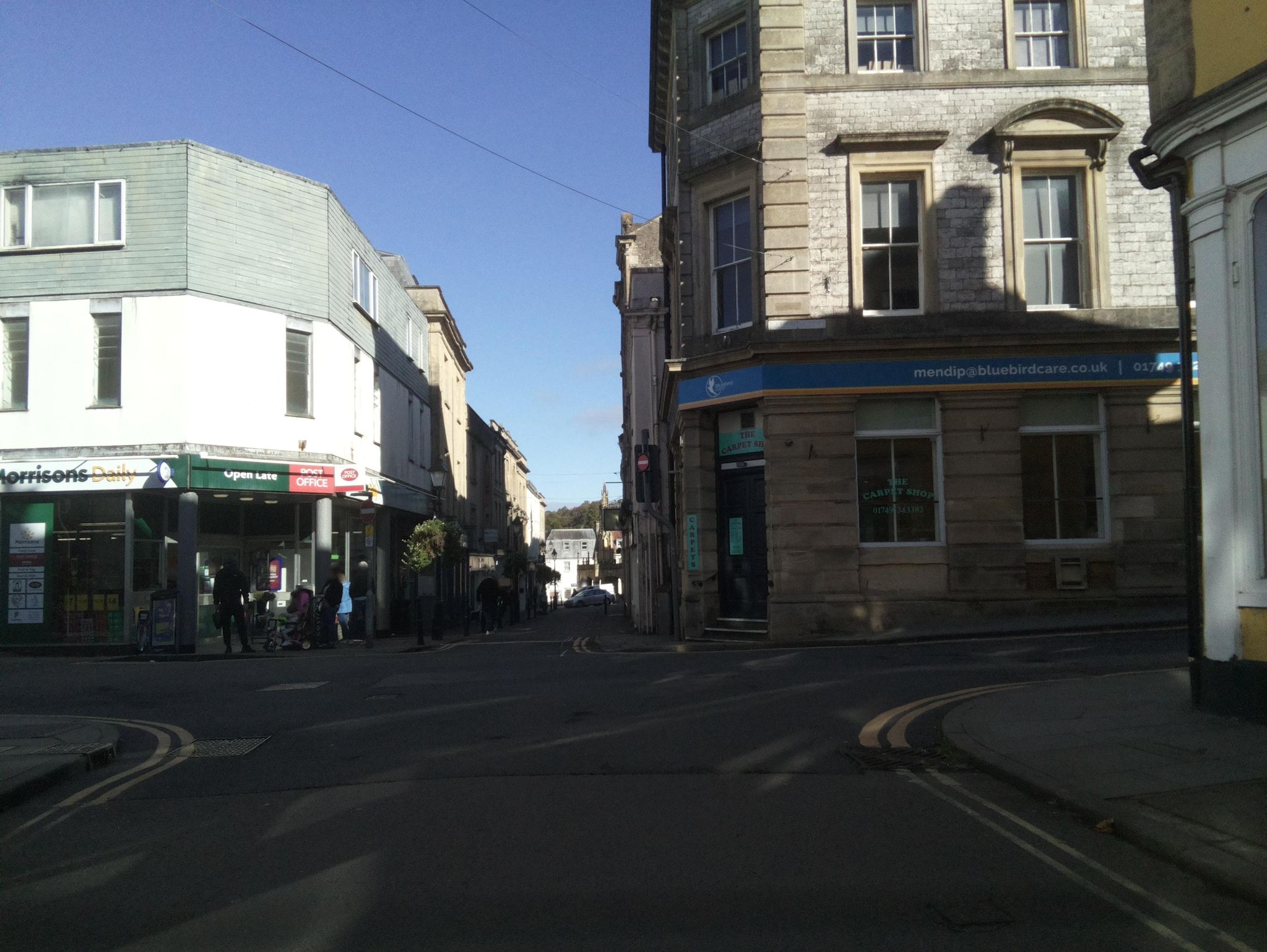 Street view of Shepton Mallet