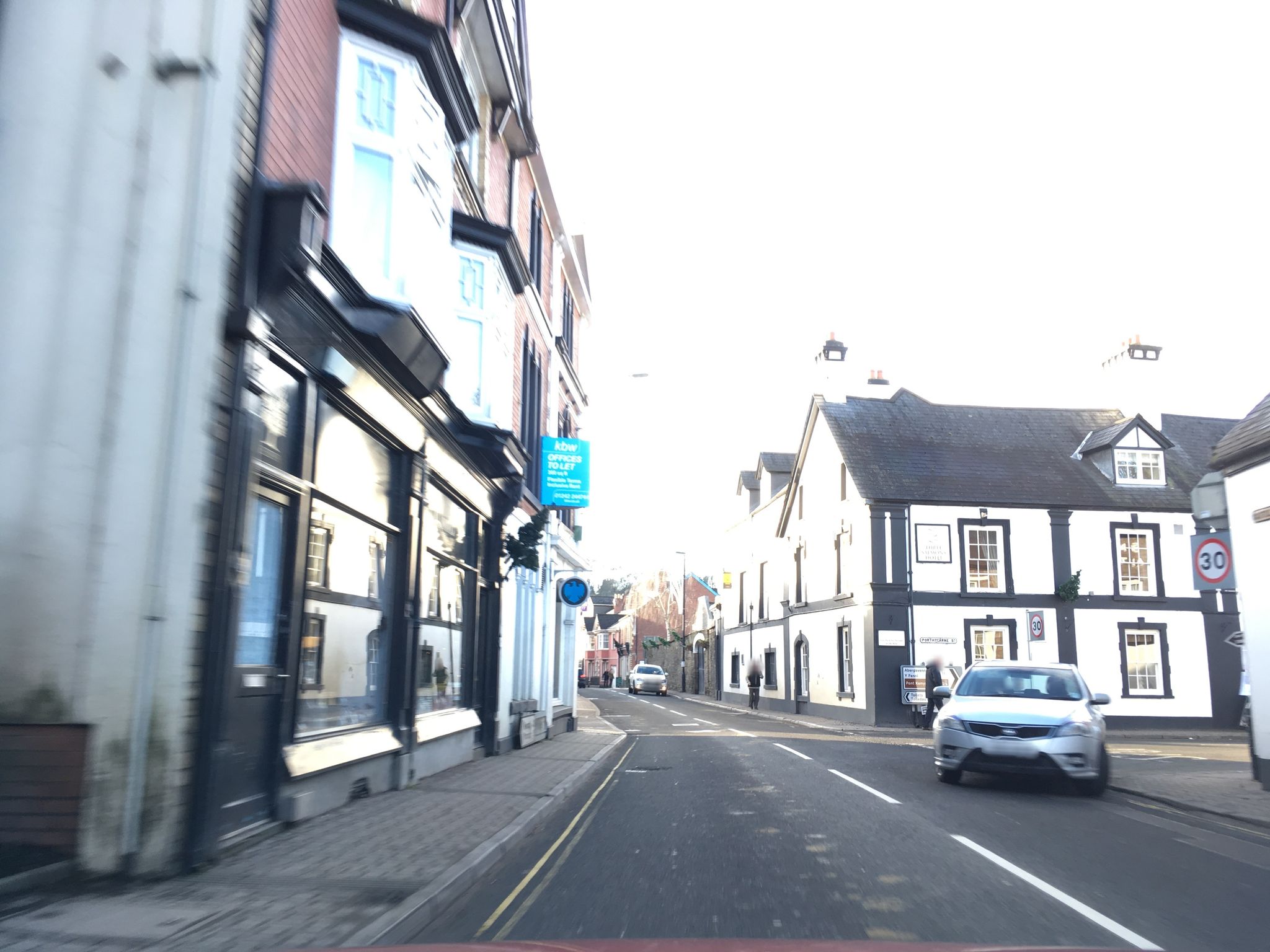 Street view of Usk