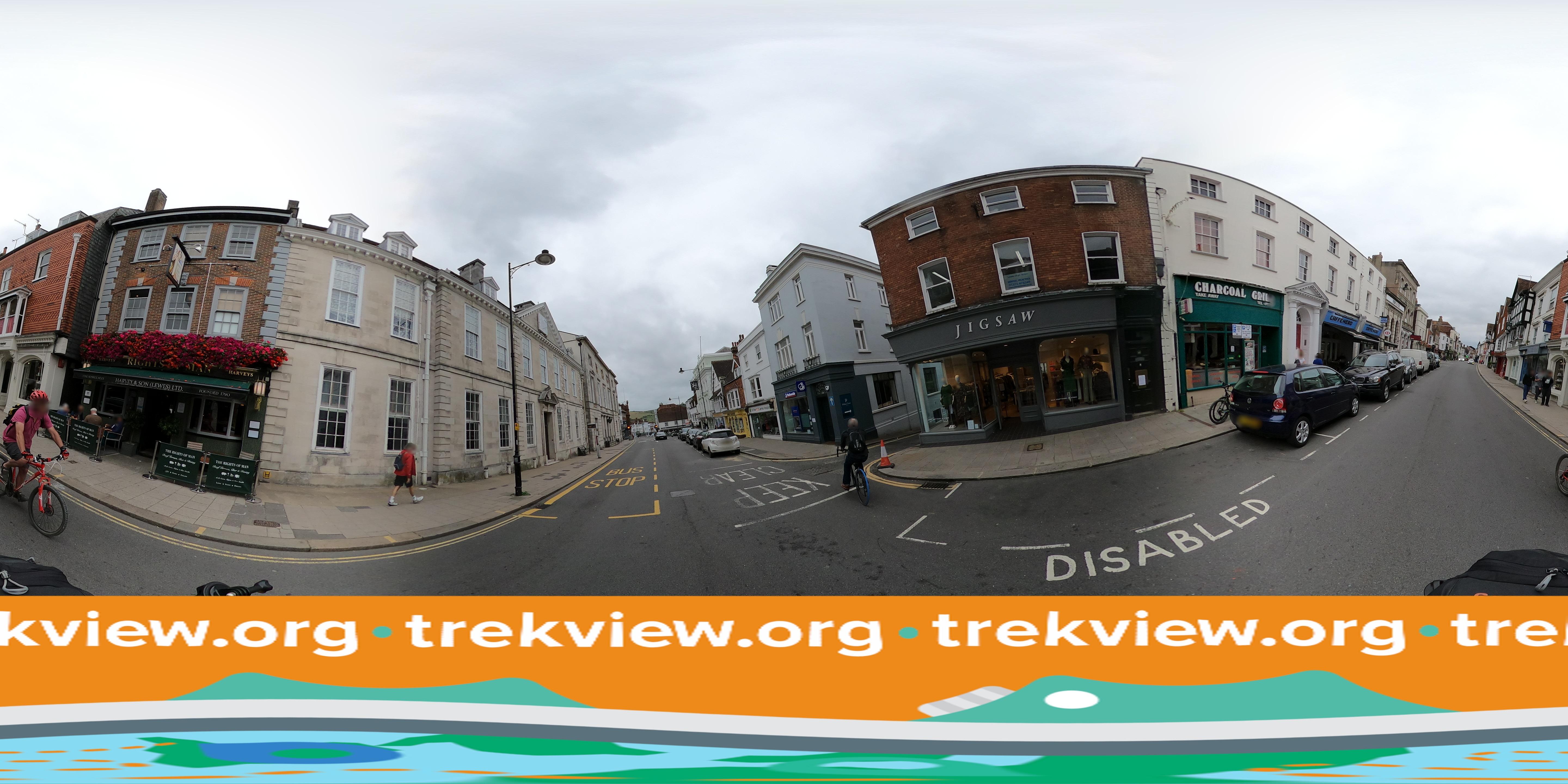Street view of Lewes