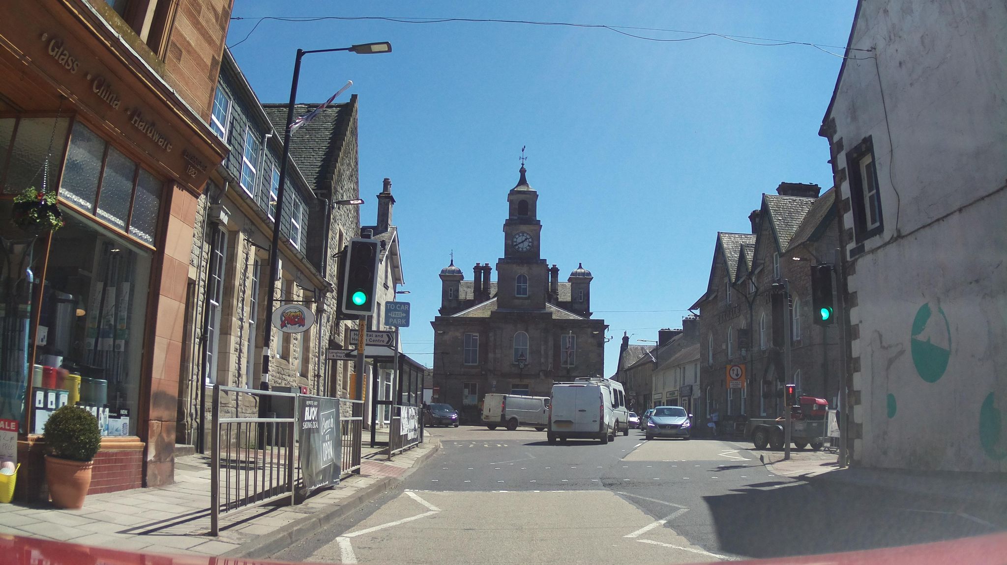 Street view of Langholm