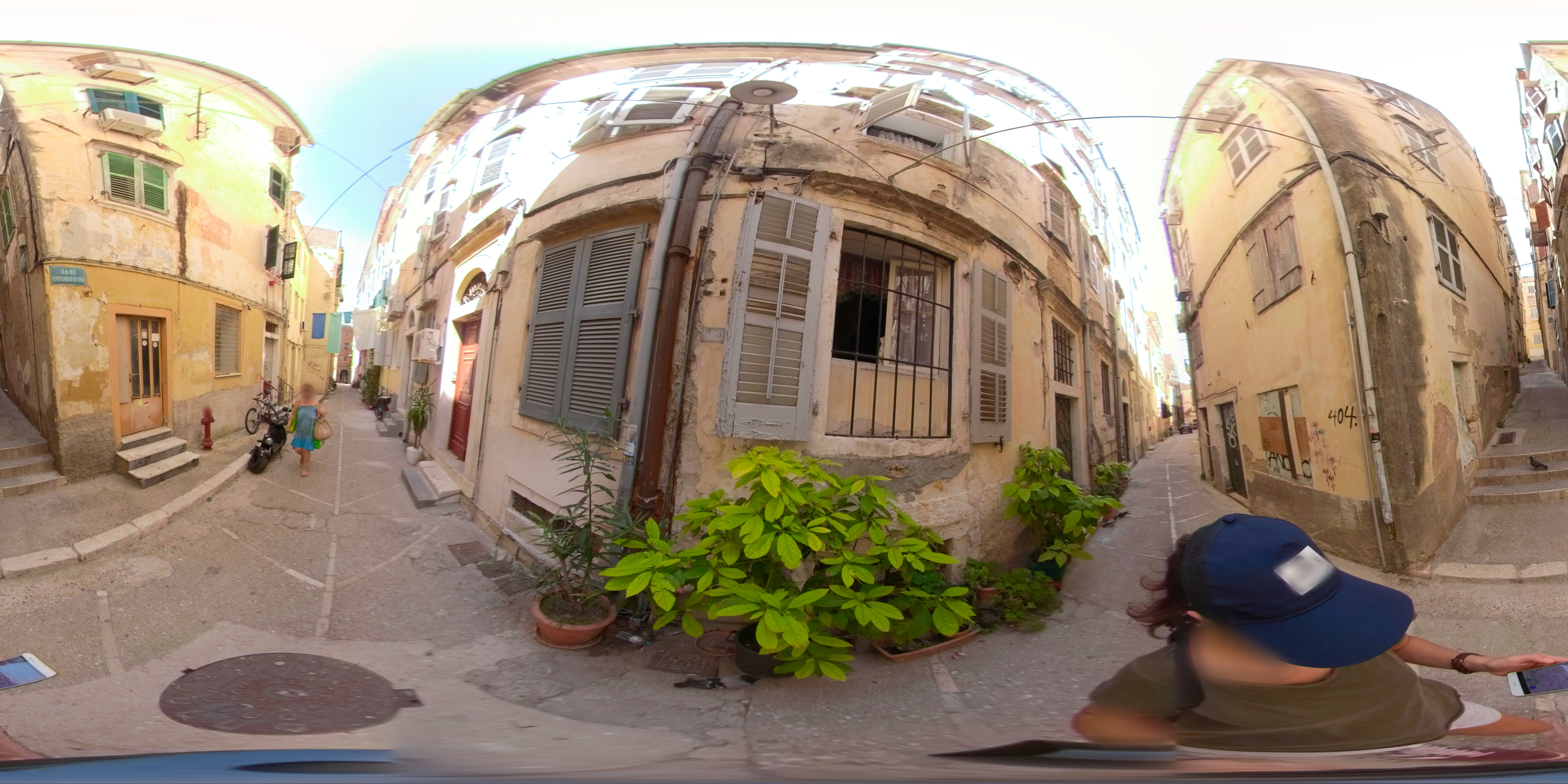 Street view of Corfu