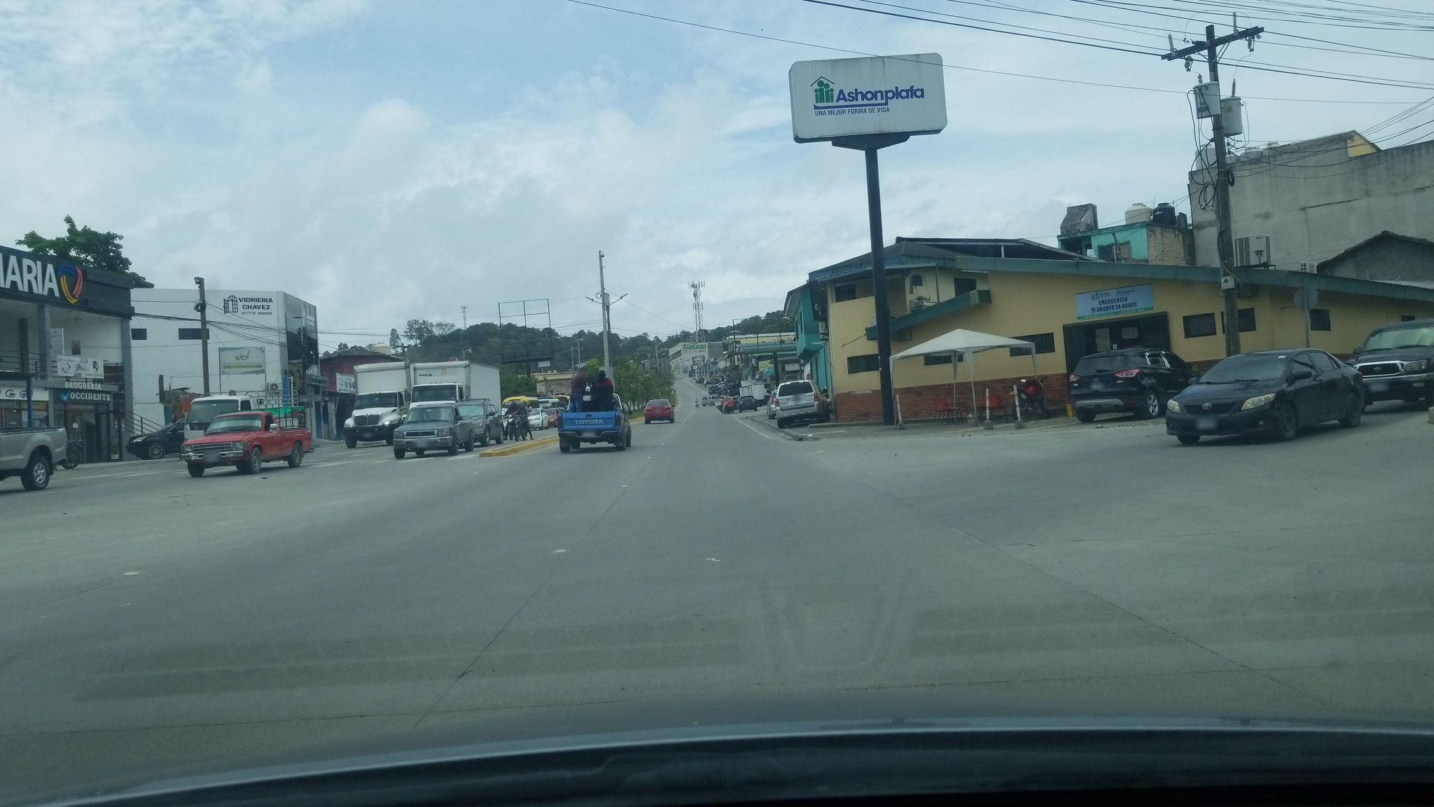 Street view of Santa Rosa de Copán